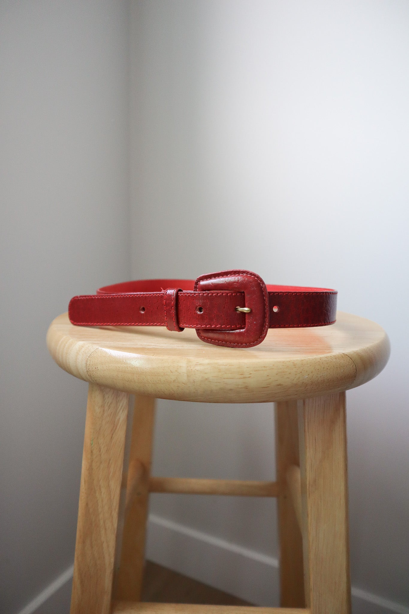 Vintage x Leather Belt (XS)