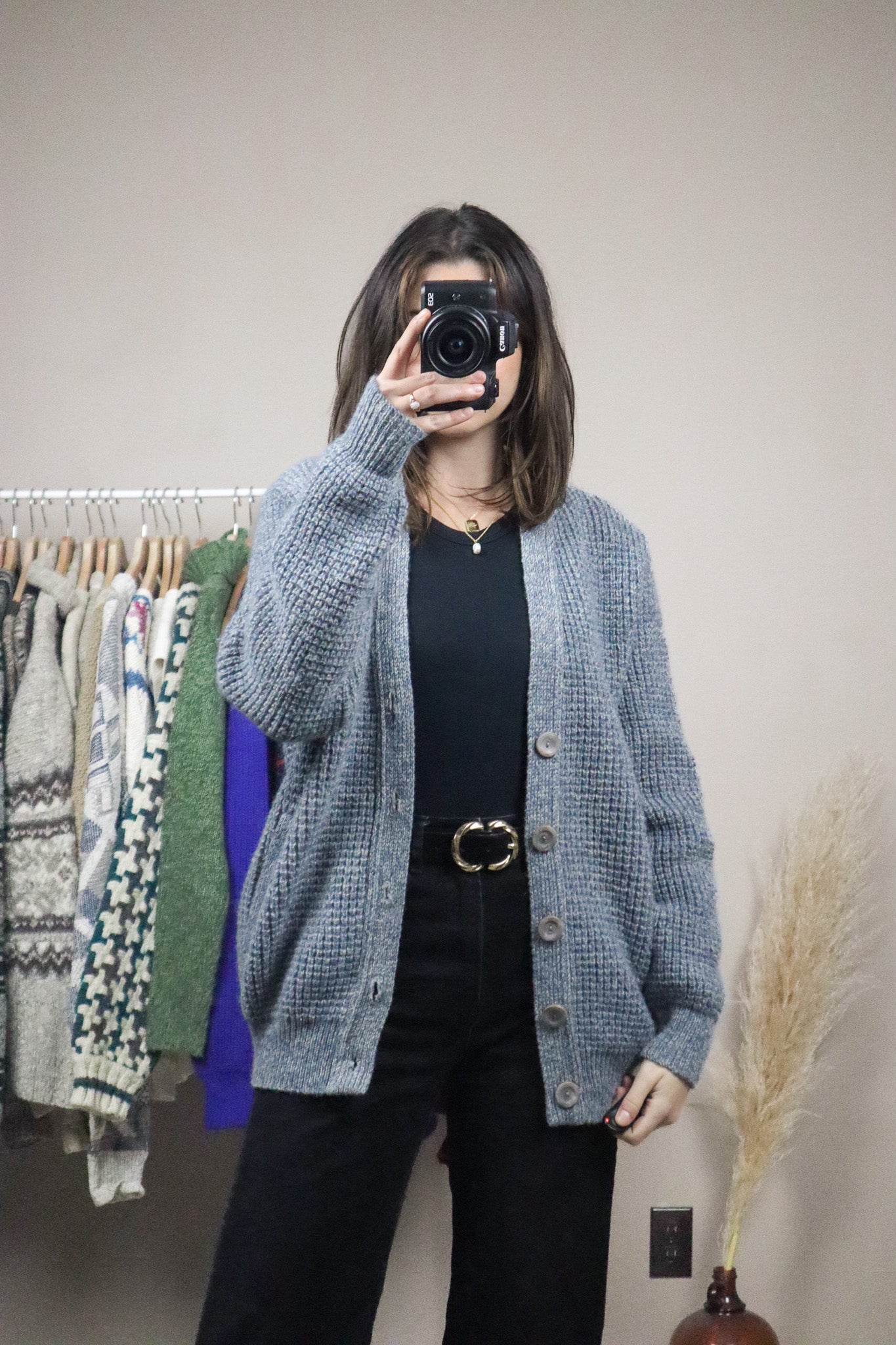 Made in Canada x Vintage x Wool Knit Cardigan (M)
