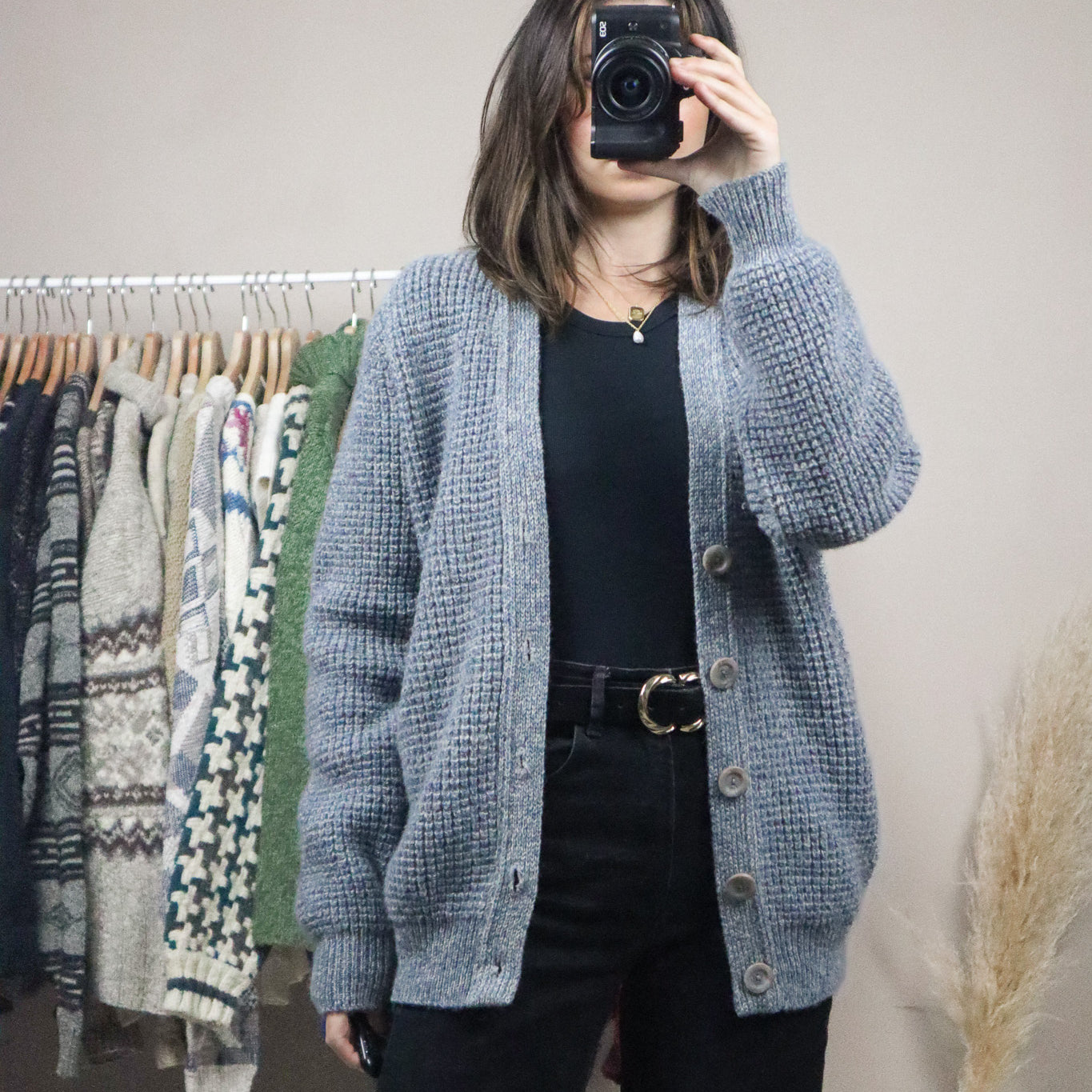 Made in Canada x Vintage x Wool Knit Cardigan (M)