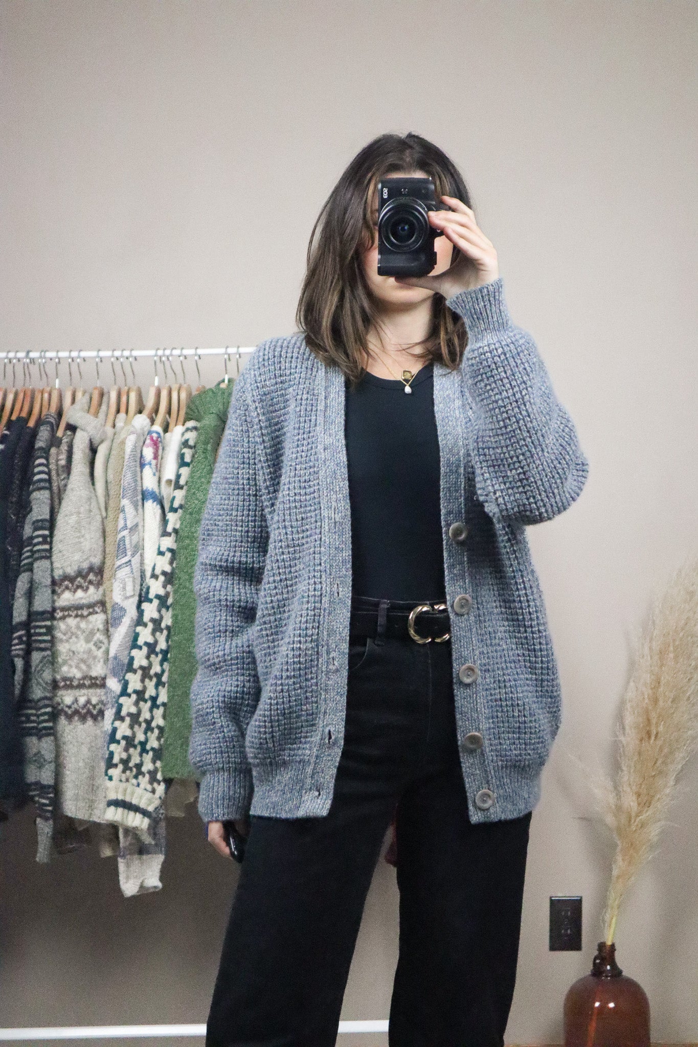 Made in Canada x Vintage x Wool Knit Cardigan (M)