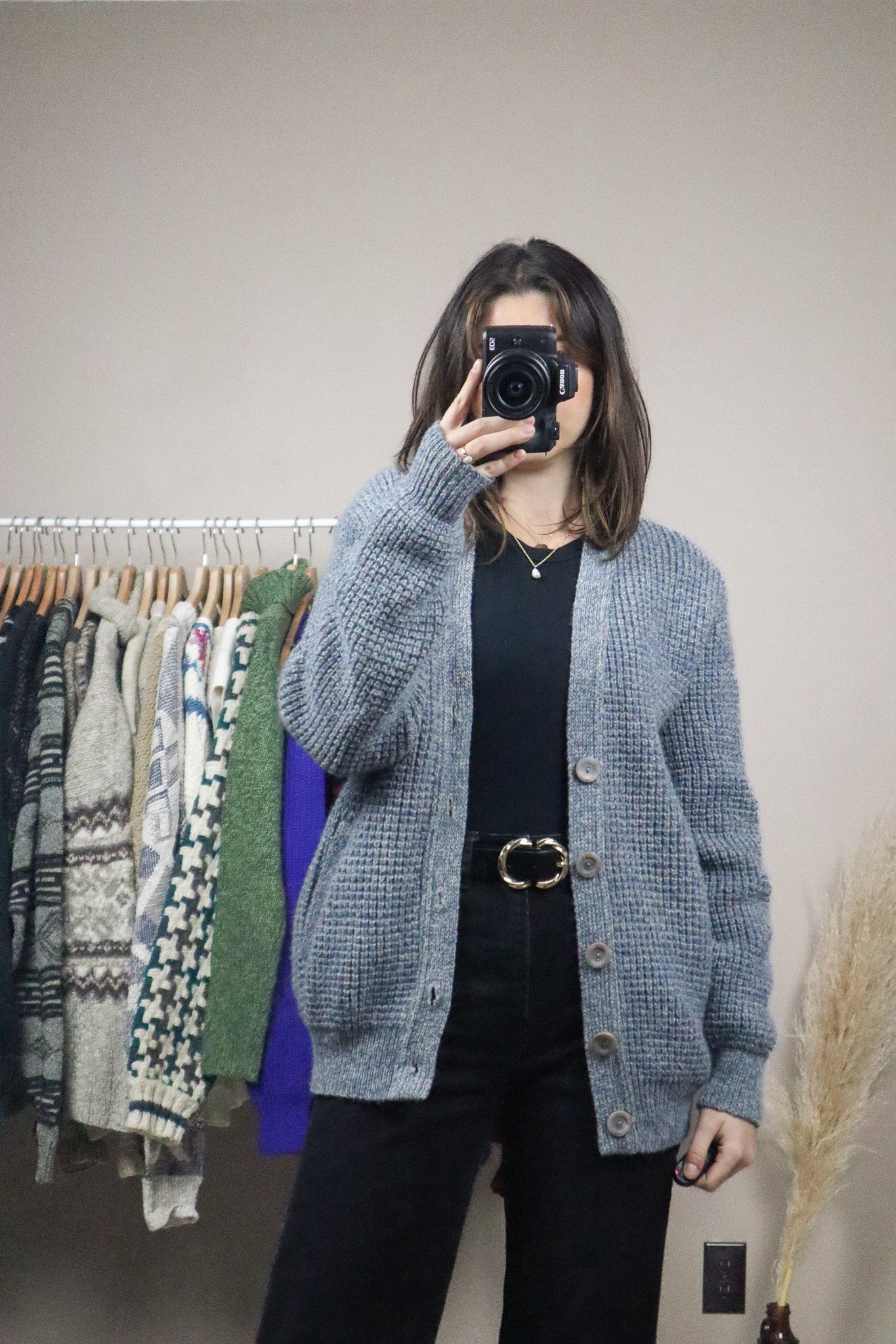 Made in Canada x Vintage x Wool Knit Cardigan (M)