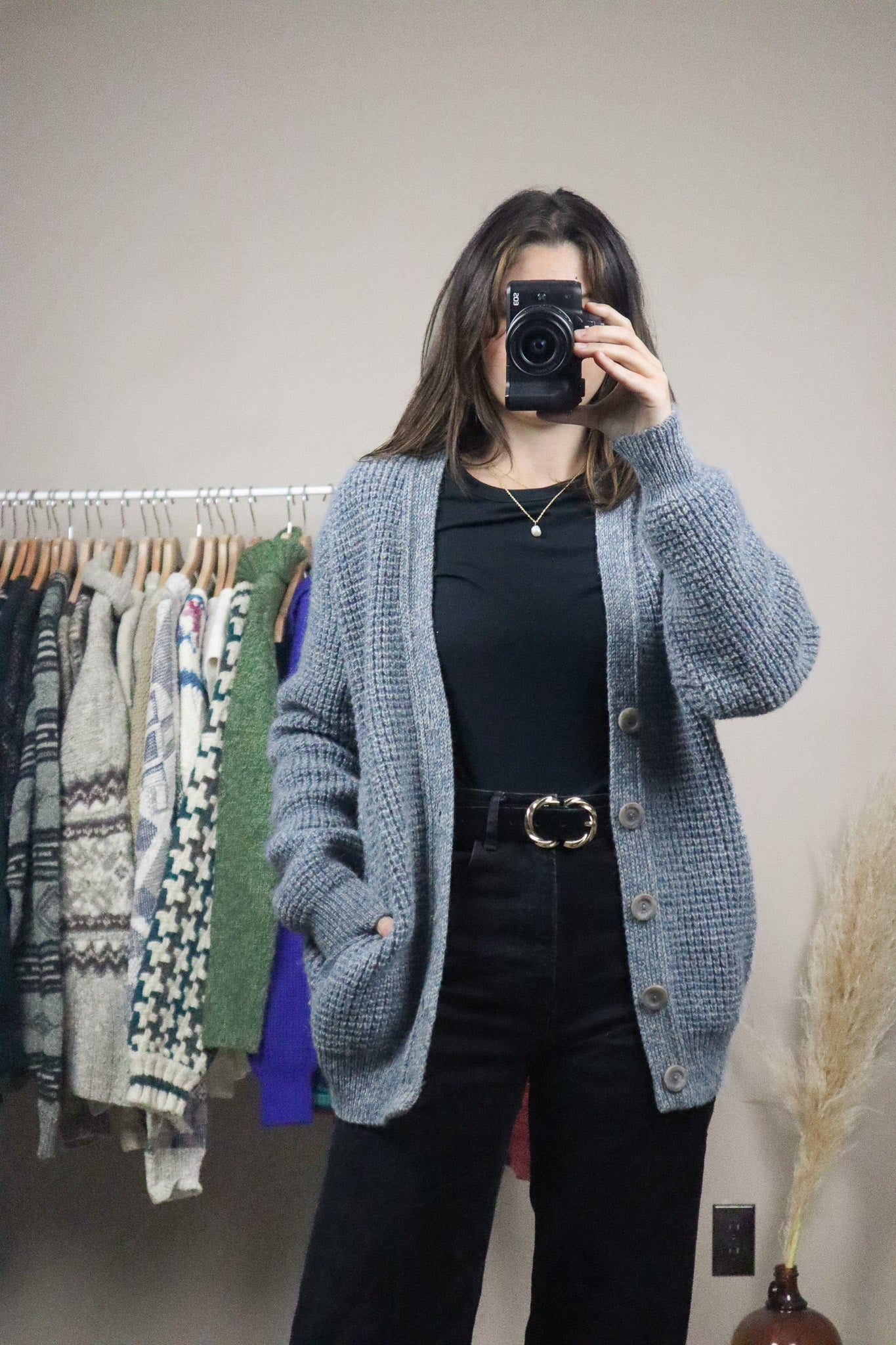 Made in Canada x Vintage x Wool Knit Cardigan (M)