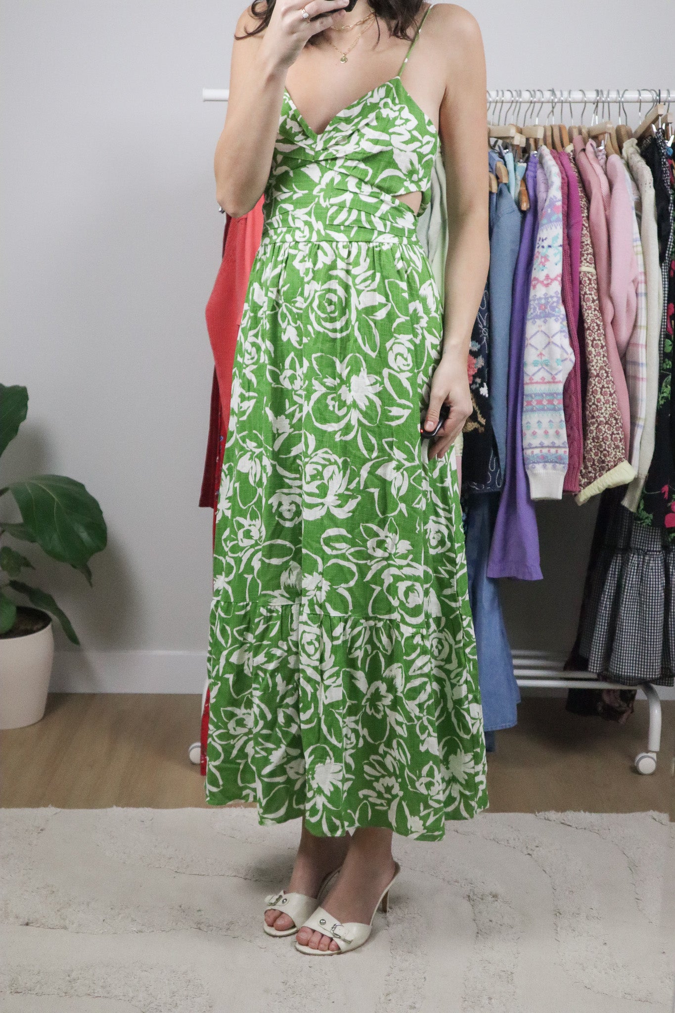 Modern x Deadstock x Patterned Maxi Dress (S)