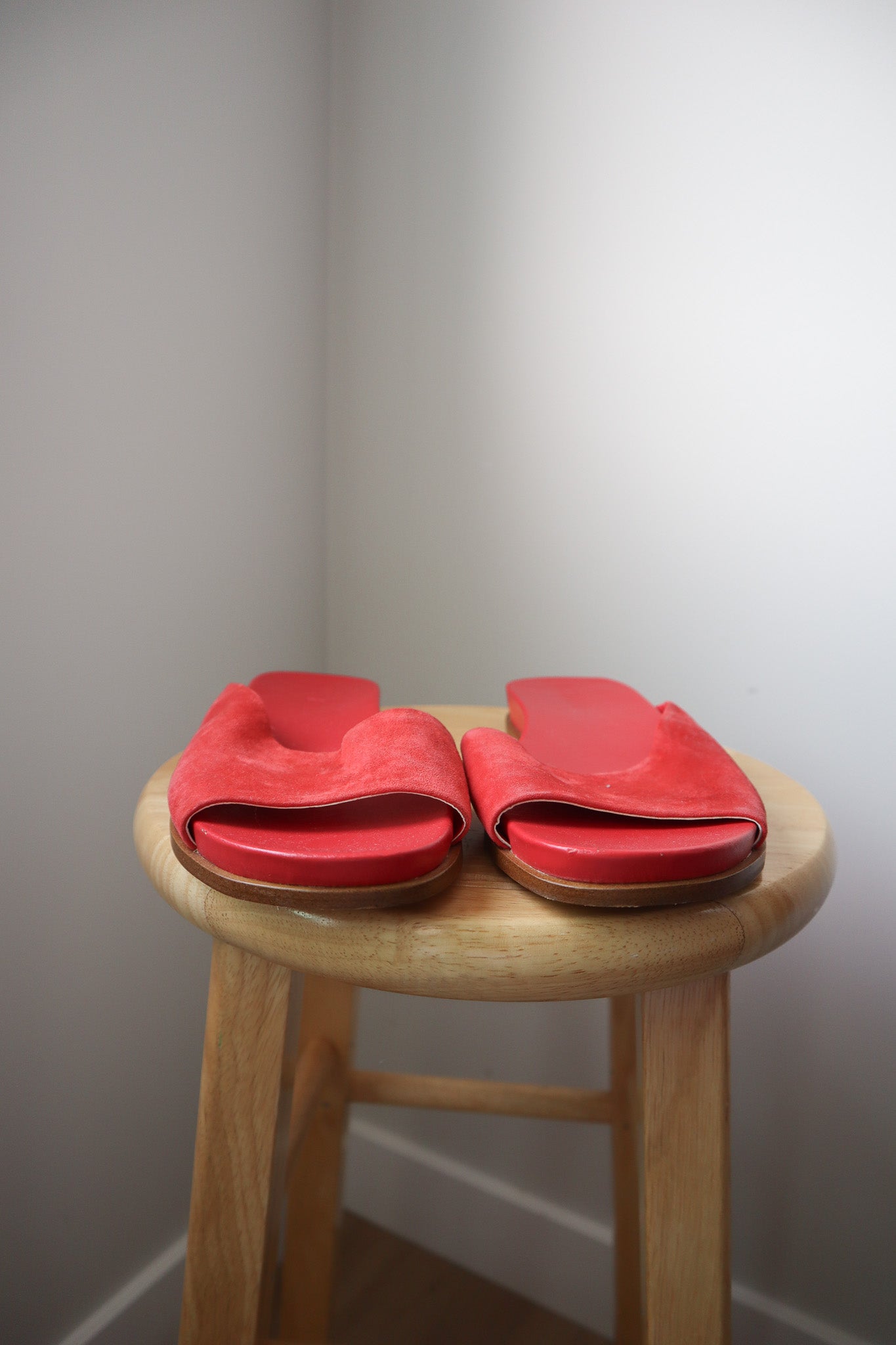 NWT x Suede Slip On Sandals (10)