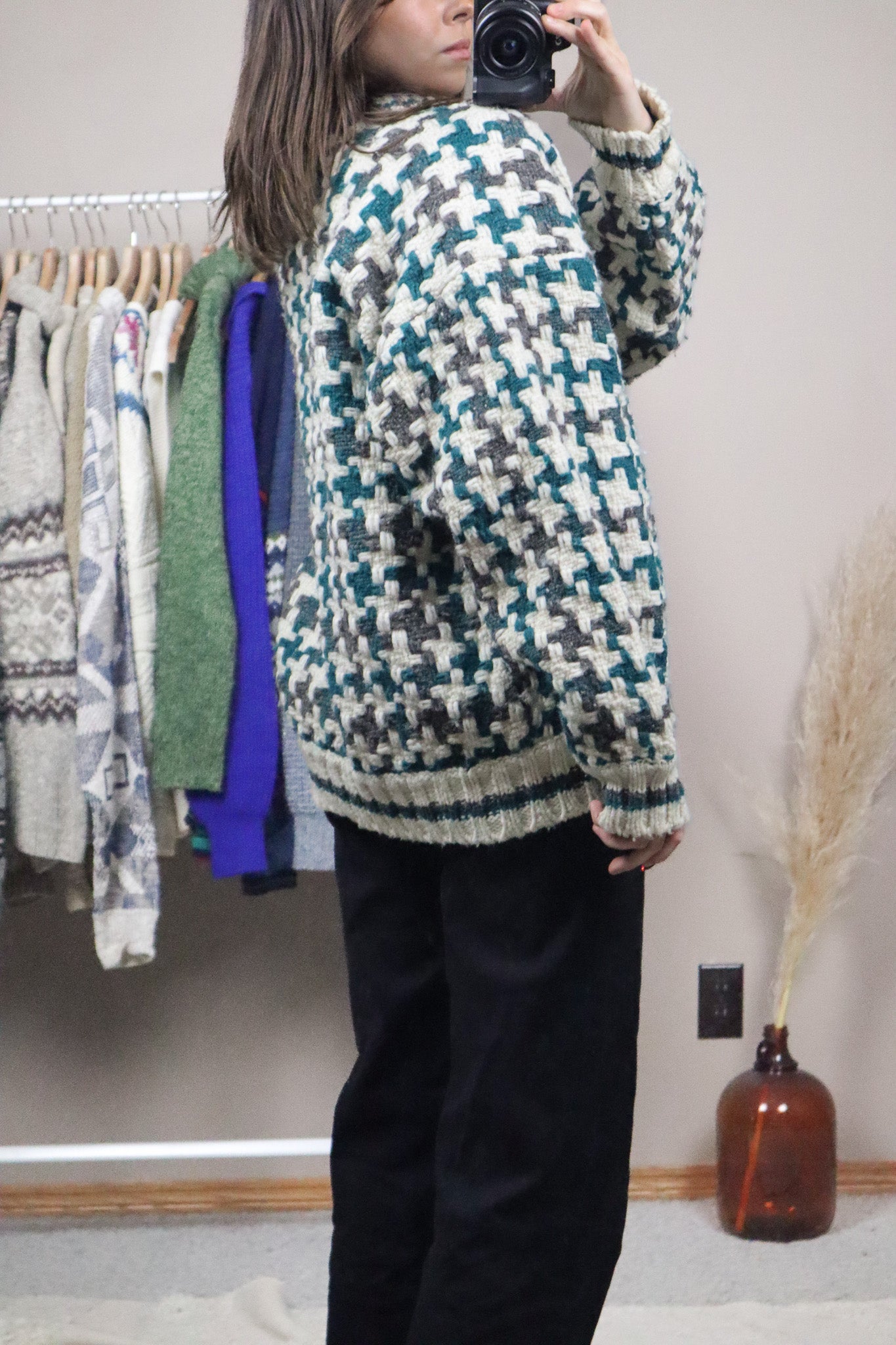 Vintage x Wool Chunky Cardigan (L/XL)