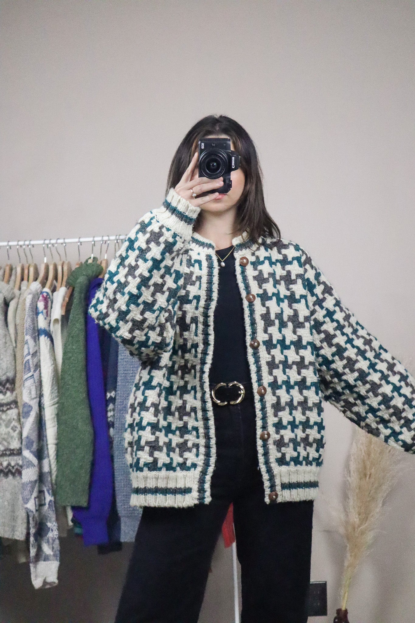 Vintage x Wool Chunky Cardigan (L/XL)
