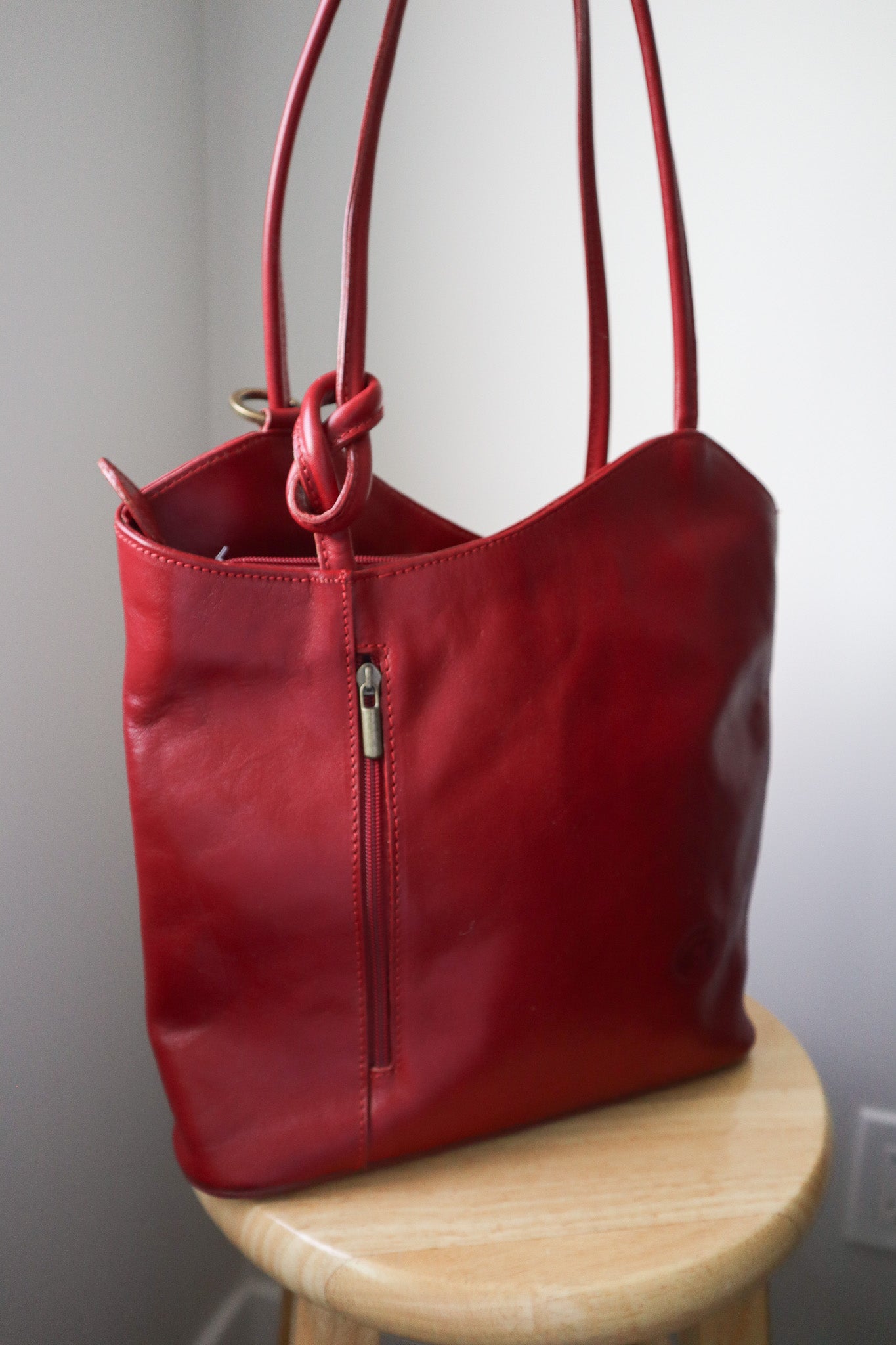 Made in Italy x Leather Convertible Purse