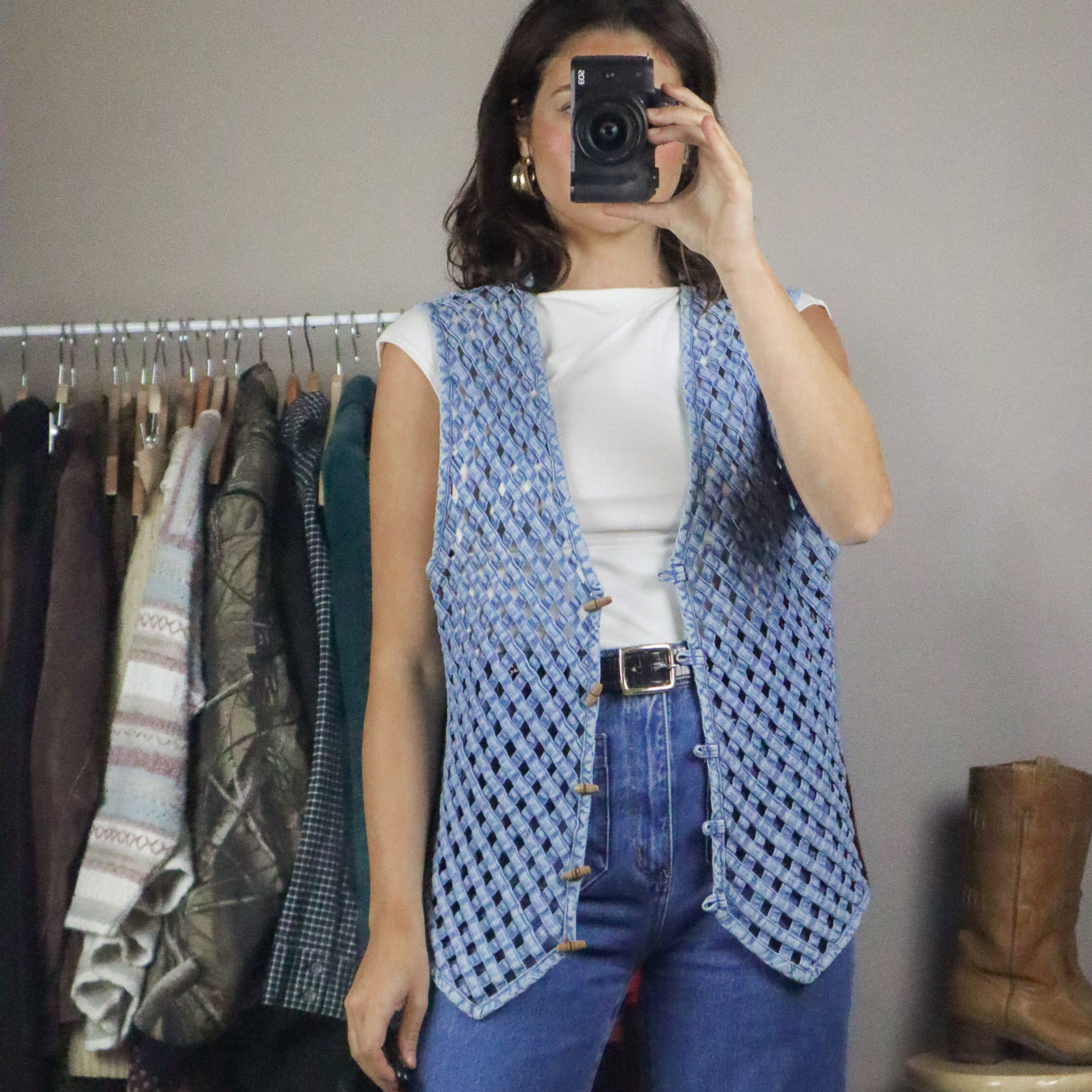 Vintage x Woven Vest (L)
