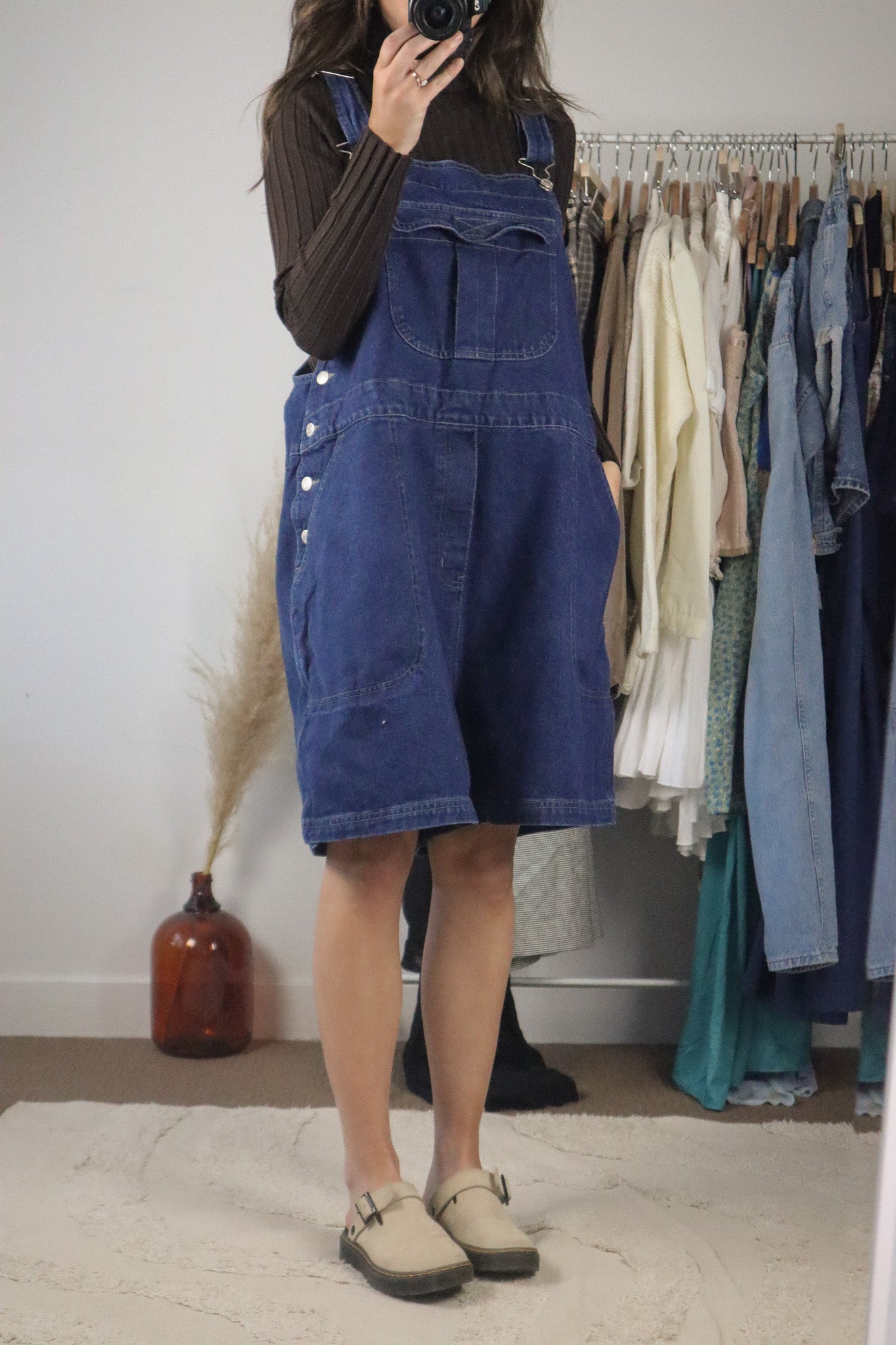 Vintage x Denim Shortalls (XL/XXL)