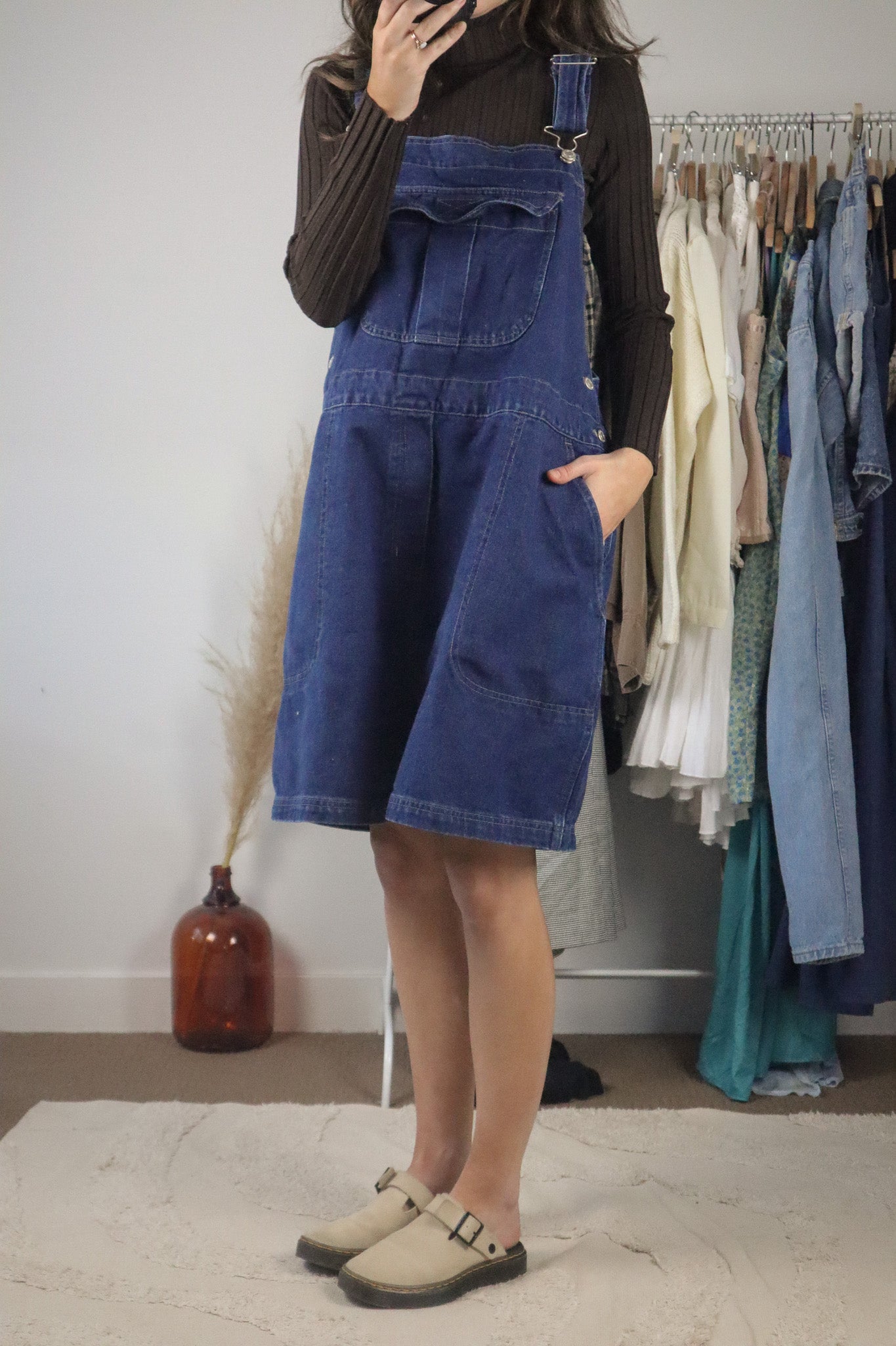 Vintage x Denim Shortalls (XL/XXL)