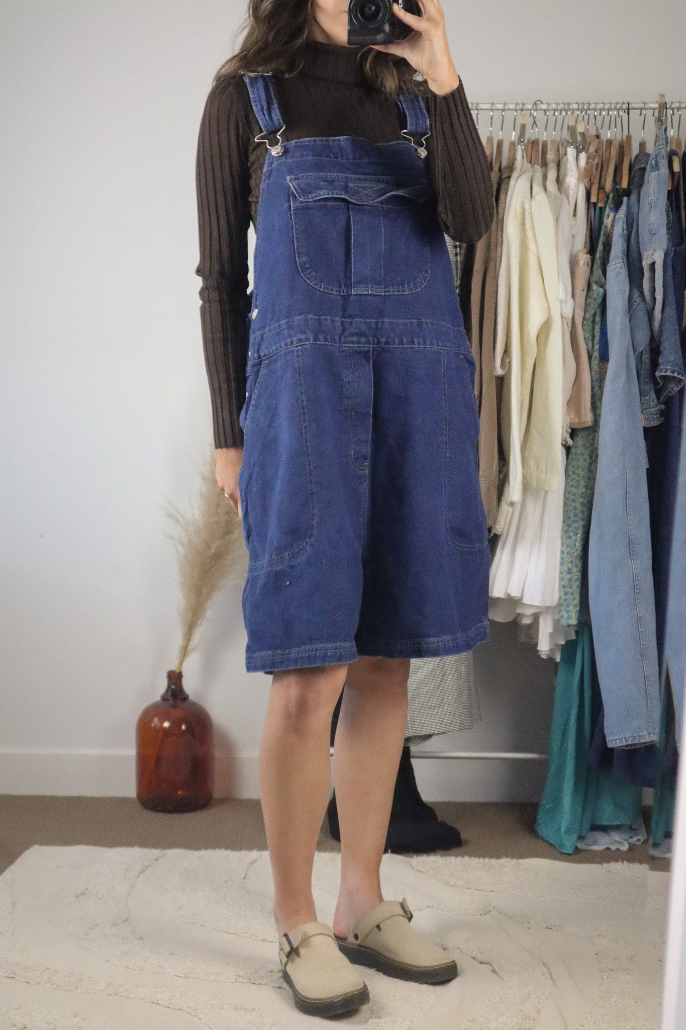 Vintage x Denim Shortalls (XL/XXL)
