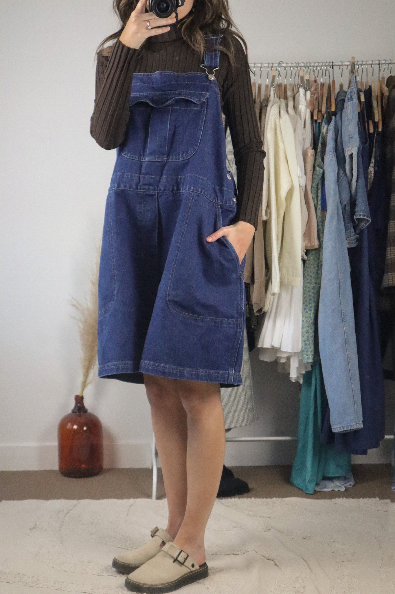 Vintage x Denim Shortalls (XL/XXL)