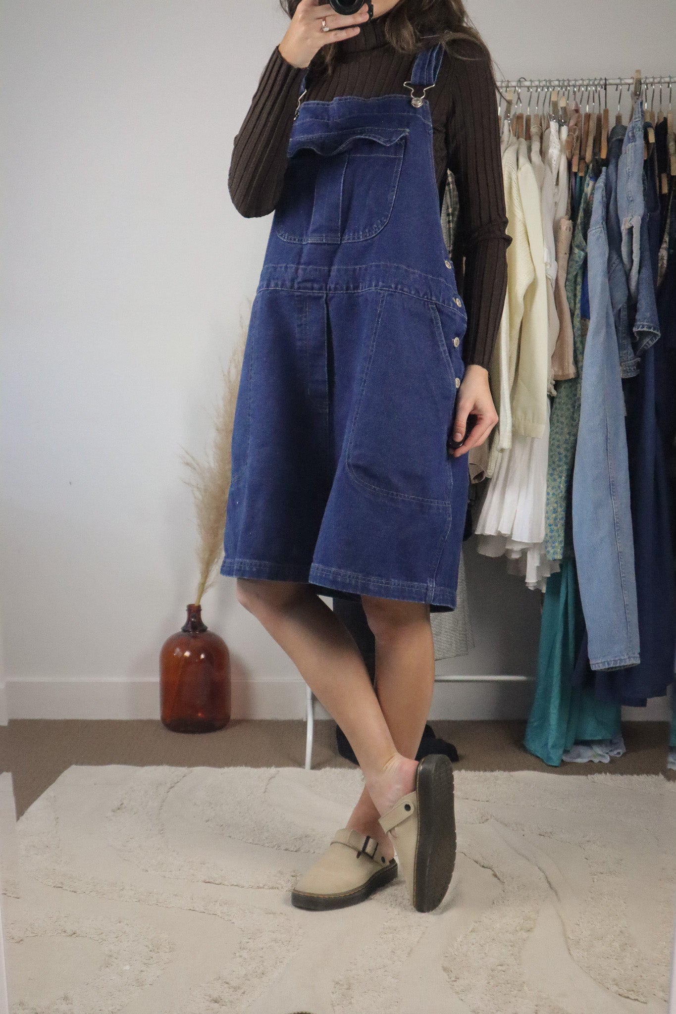 Vintage x Denim Shortalls (XL/XXL)
