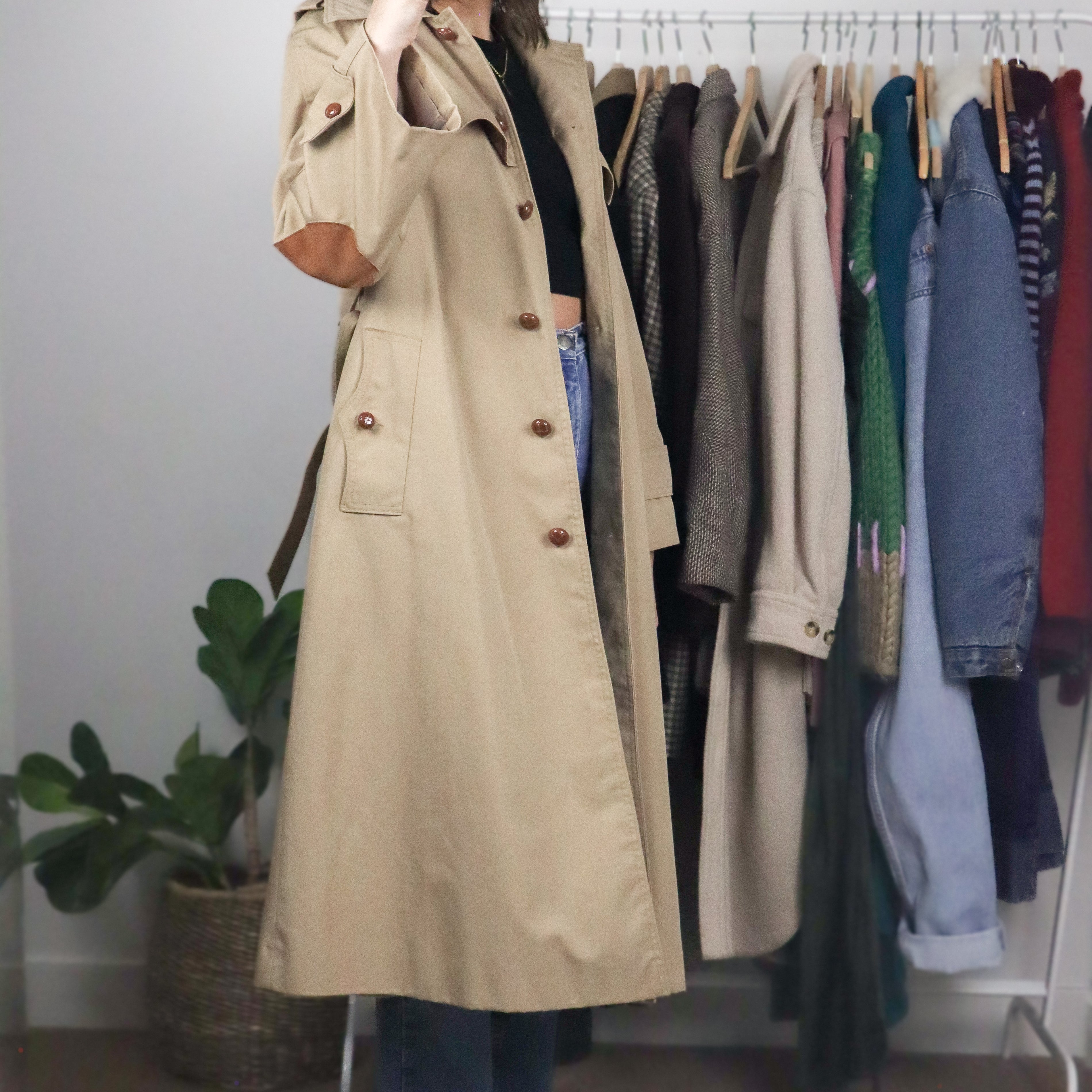Made in Korea x Vintage 70s x Trench Coat (XS/S)