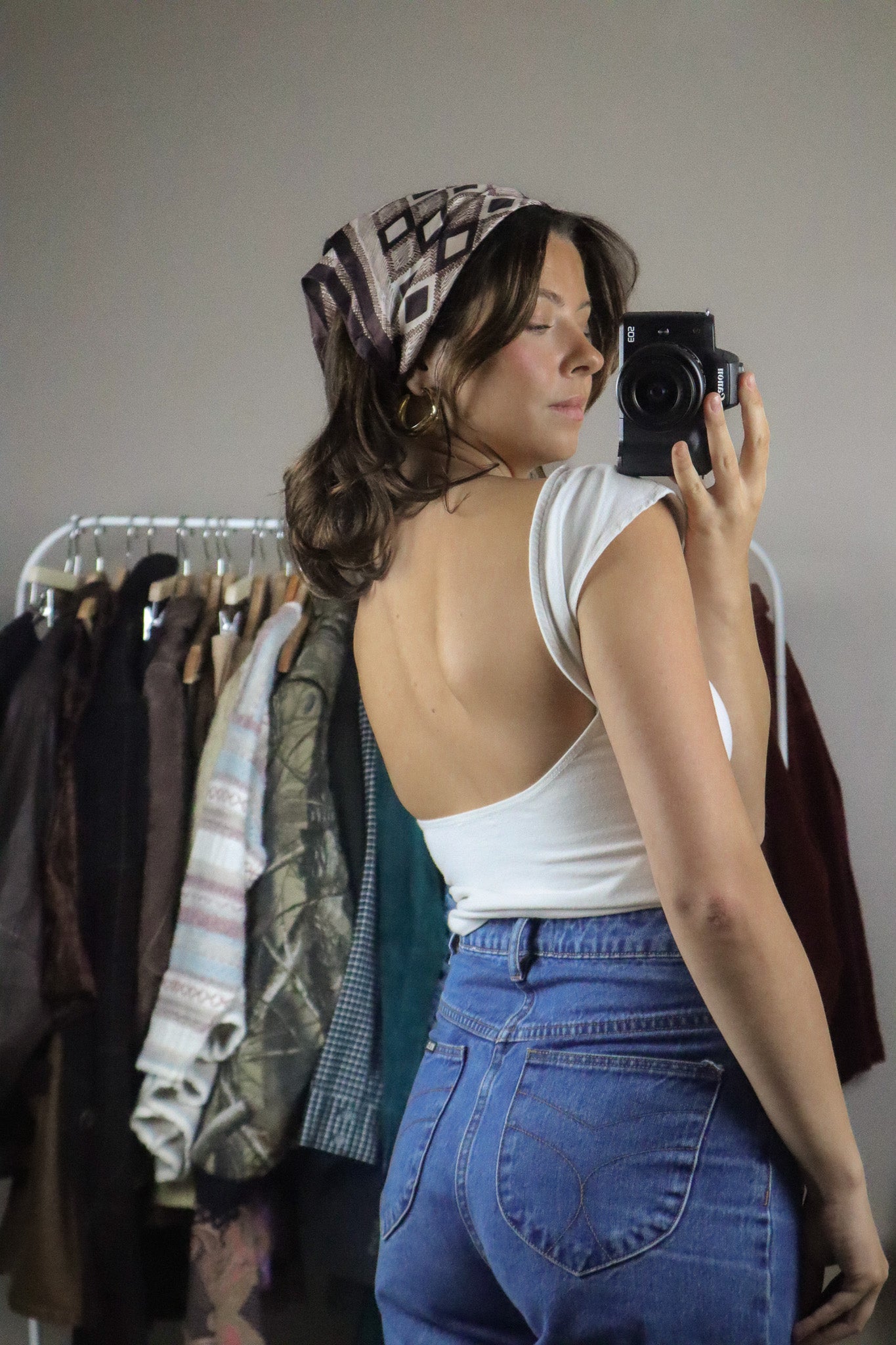 Vintage x Pattered Scarf