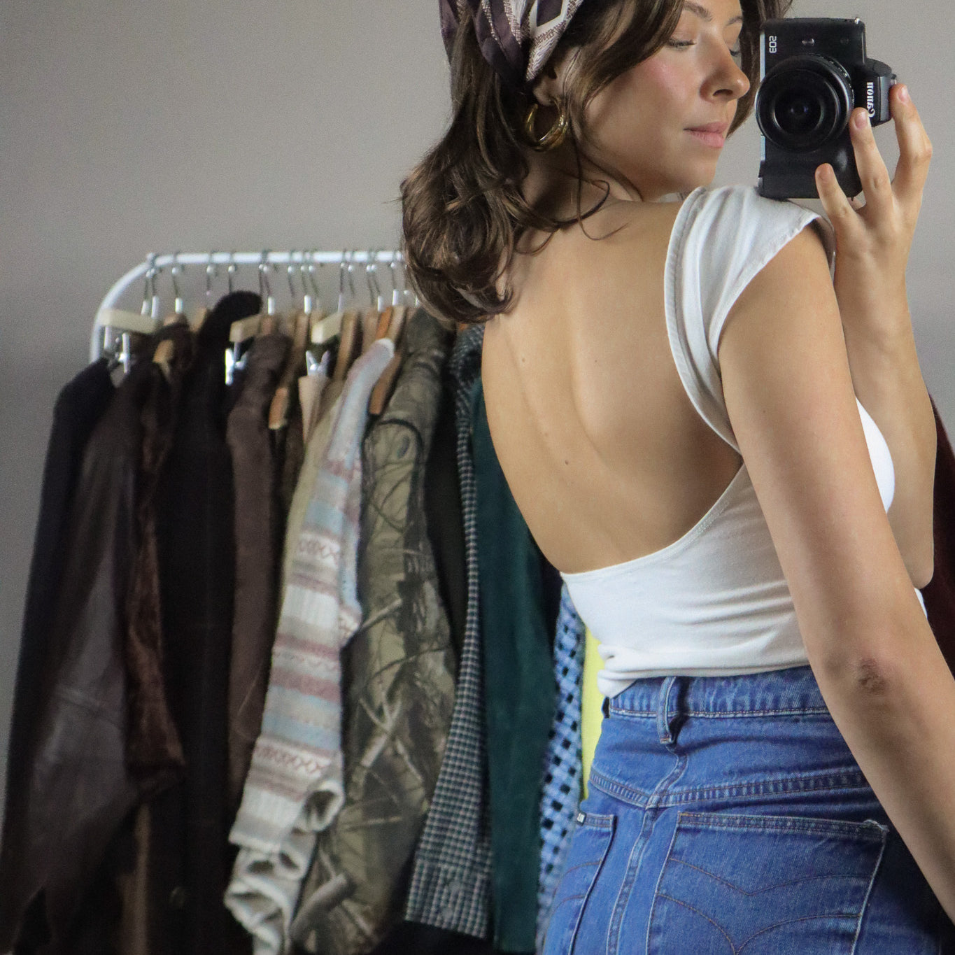 Vintage x Pattered Scarf