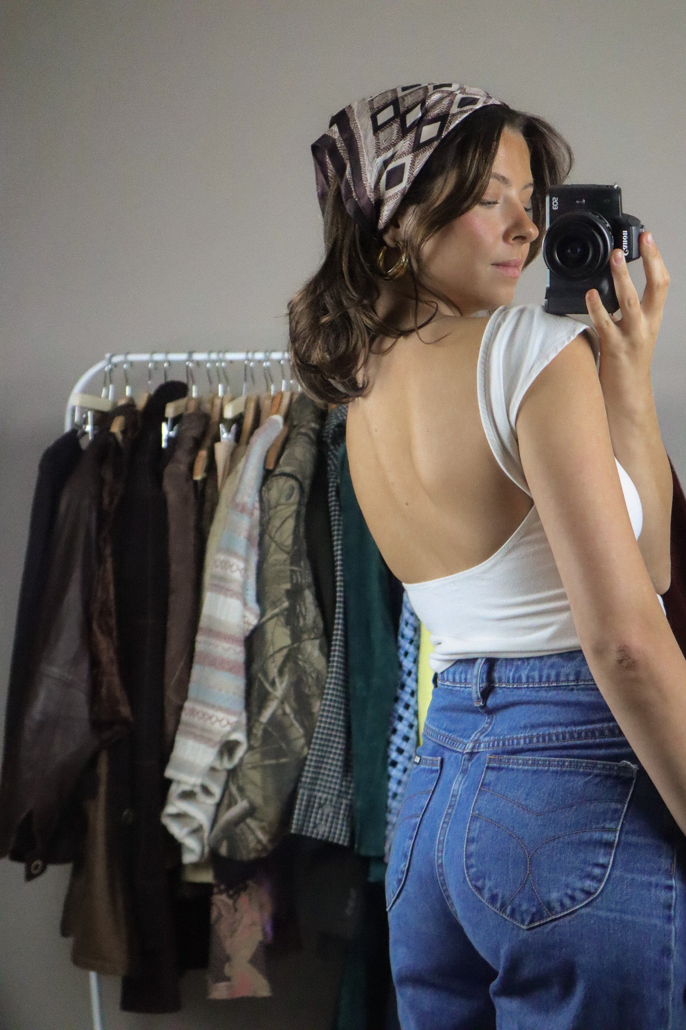 Vintage x Pattered Scarf