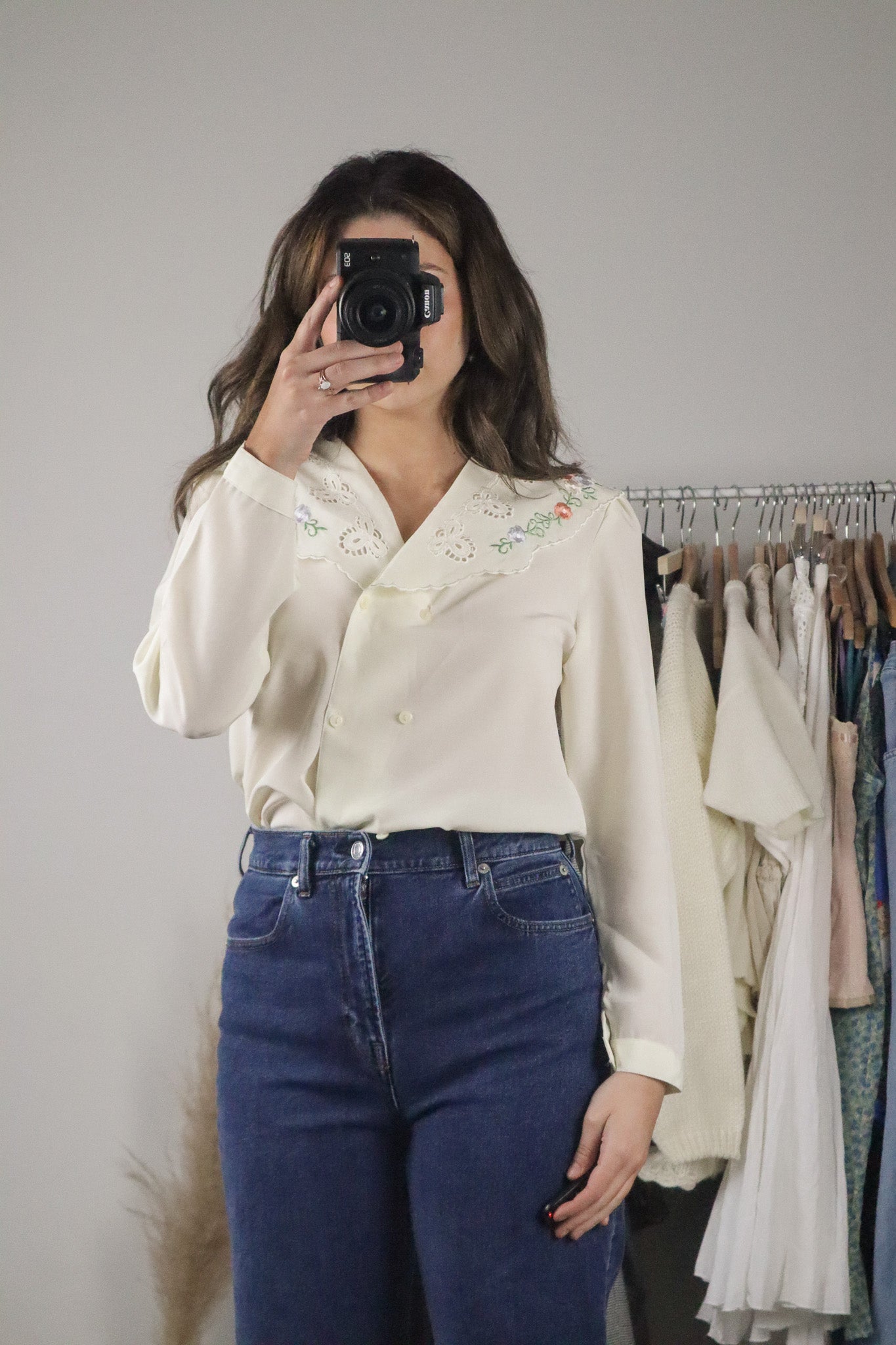 Vintage x Embroidered Blouse (M/L)