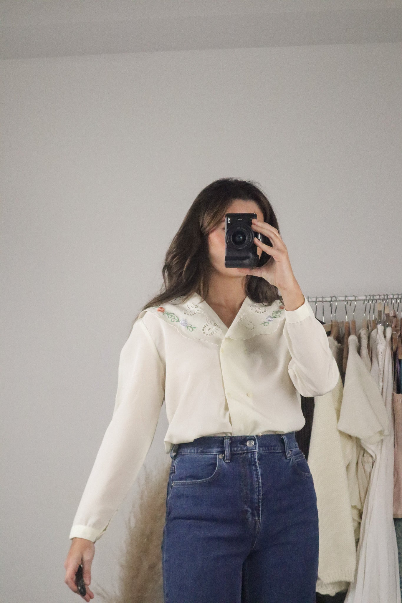 Vintage x Embroidered Blouse (M/L)