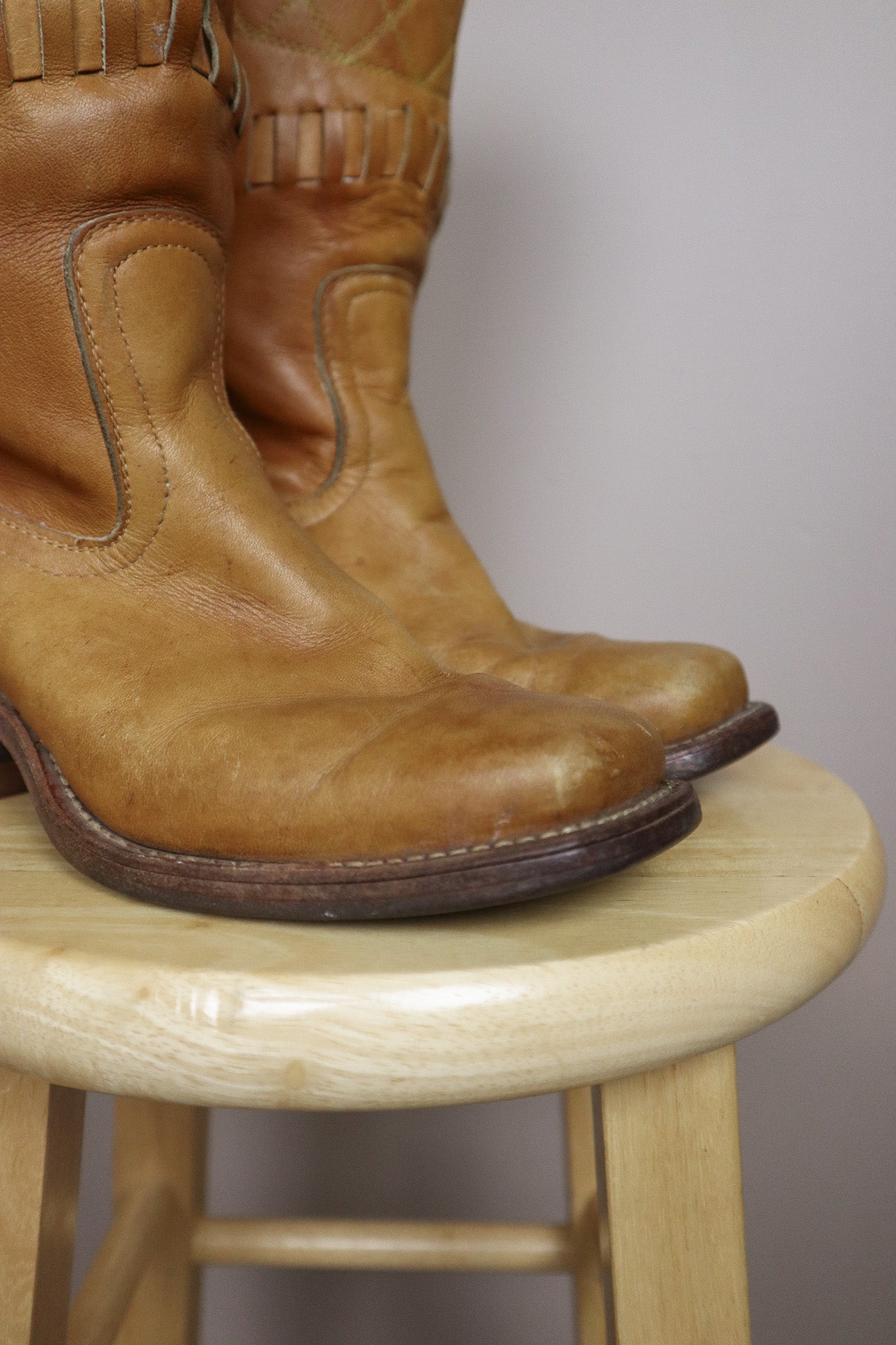 Made in Canada x Vintage x Leather Campus Boots (7.5)