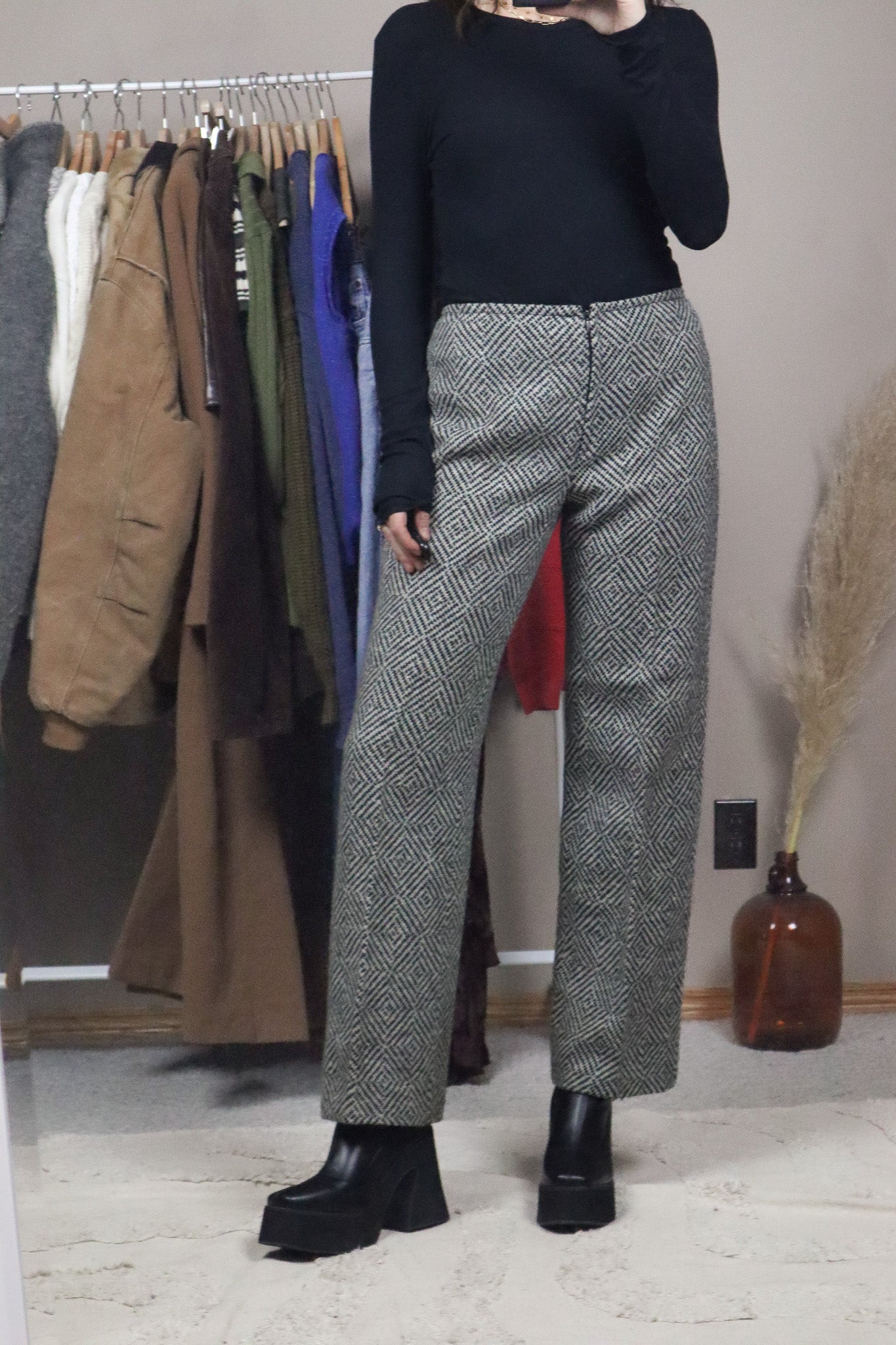 Made in Denmark x Vintage x Low-Rise Wool Trousers (4)