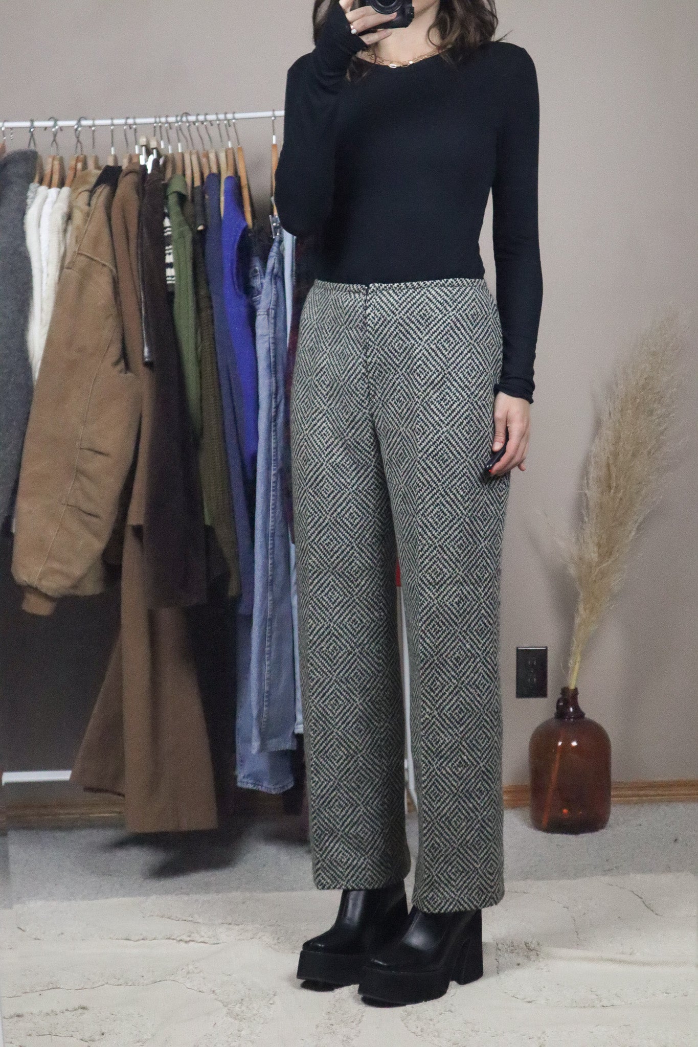 Made in Denmark x Vintage x Low-Rise Wool Trousers (4)