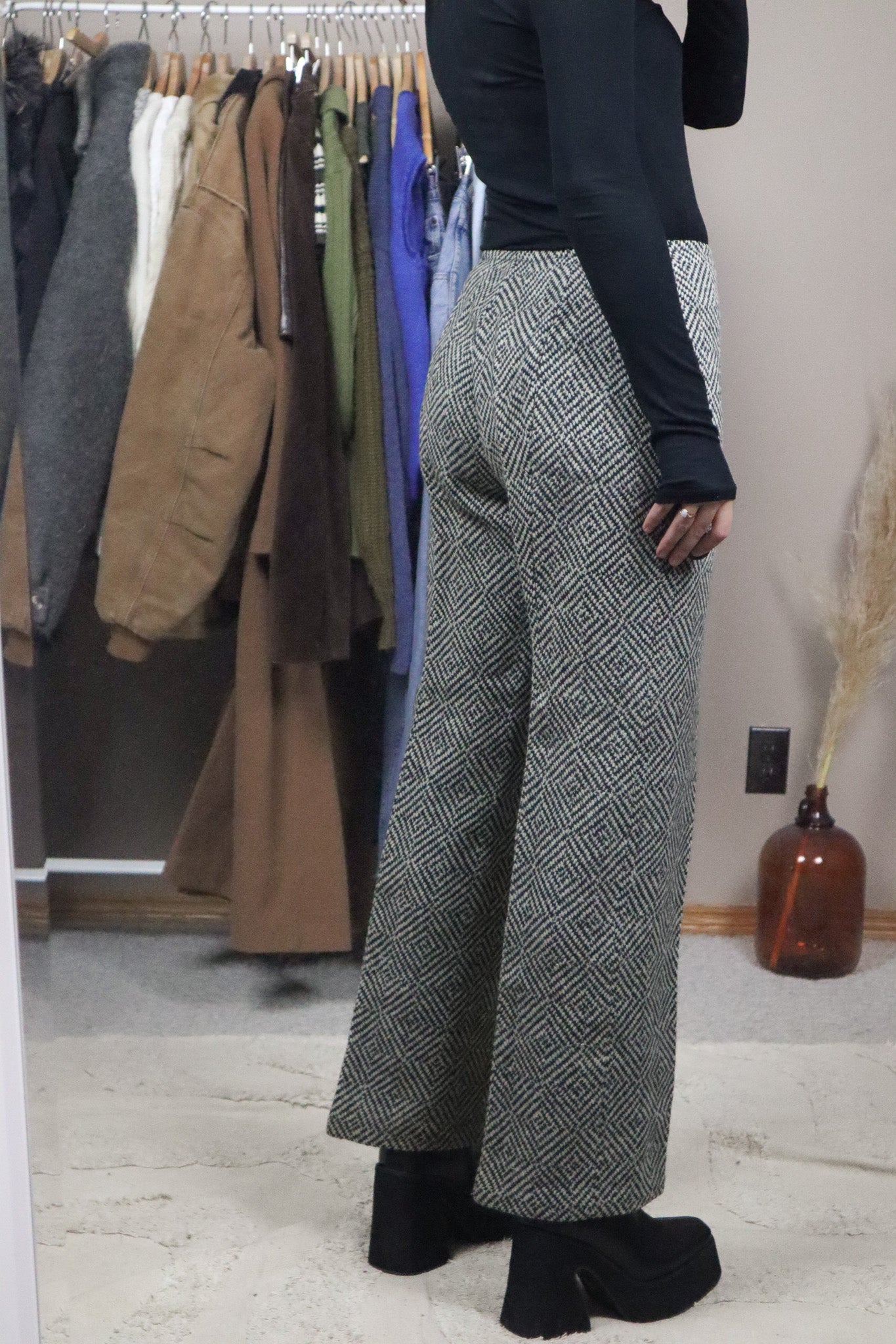 Made in Denmark x Vintage x Low-Rise Wool Trousers (4)
