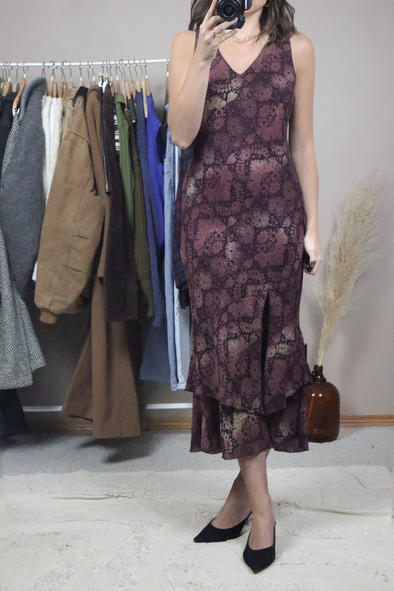 Vintage x Paisly Floral Maxi Dress (4/6)