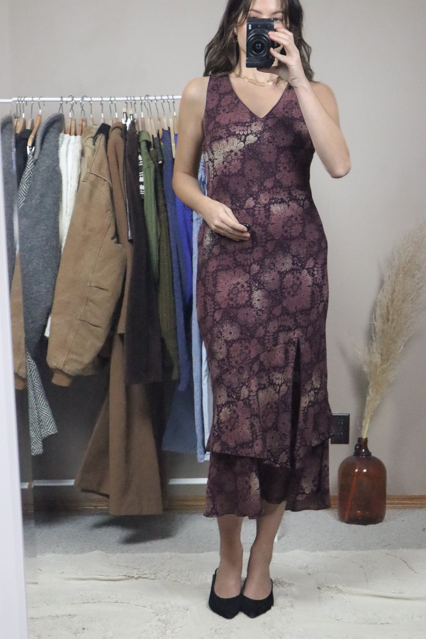 Vintage x Paisly Floral Maxi Dress (4/6)