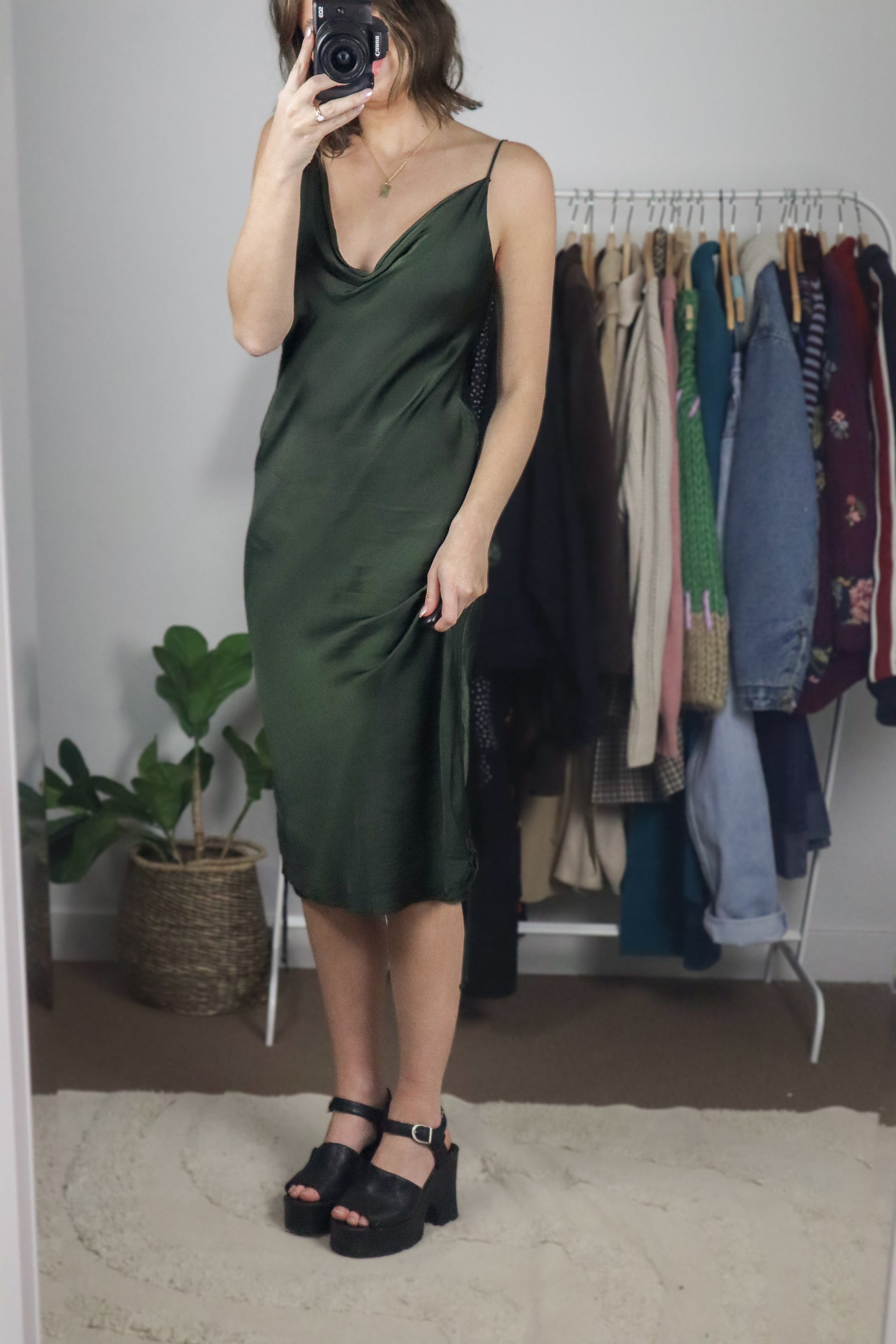 Wilfred x Ruched Slip Dress (10)