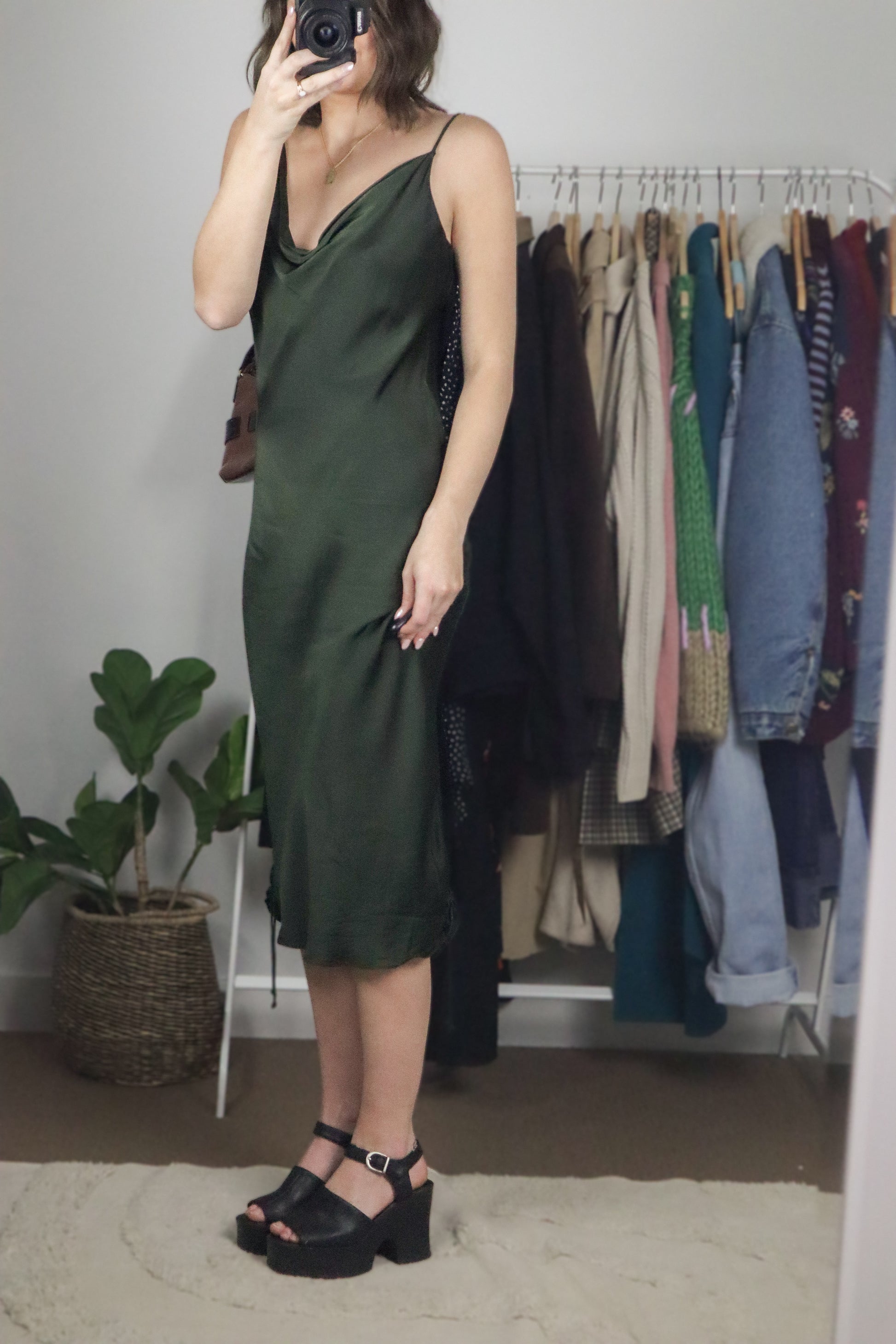 Wilfred x Ruched Slip Dress (10)
