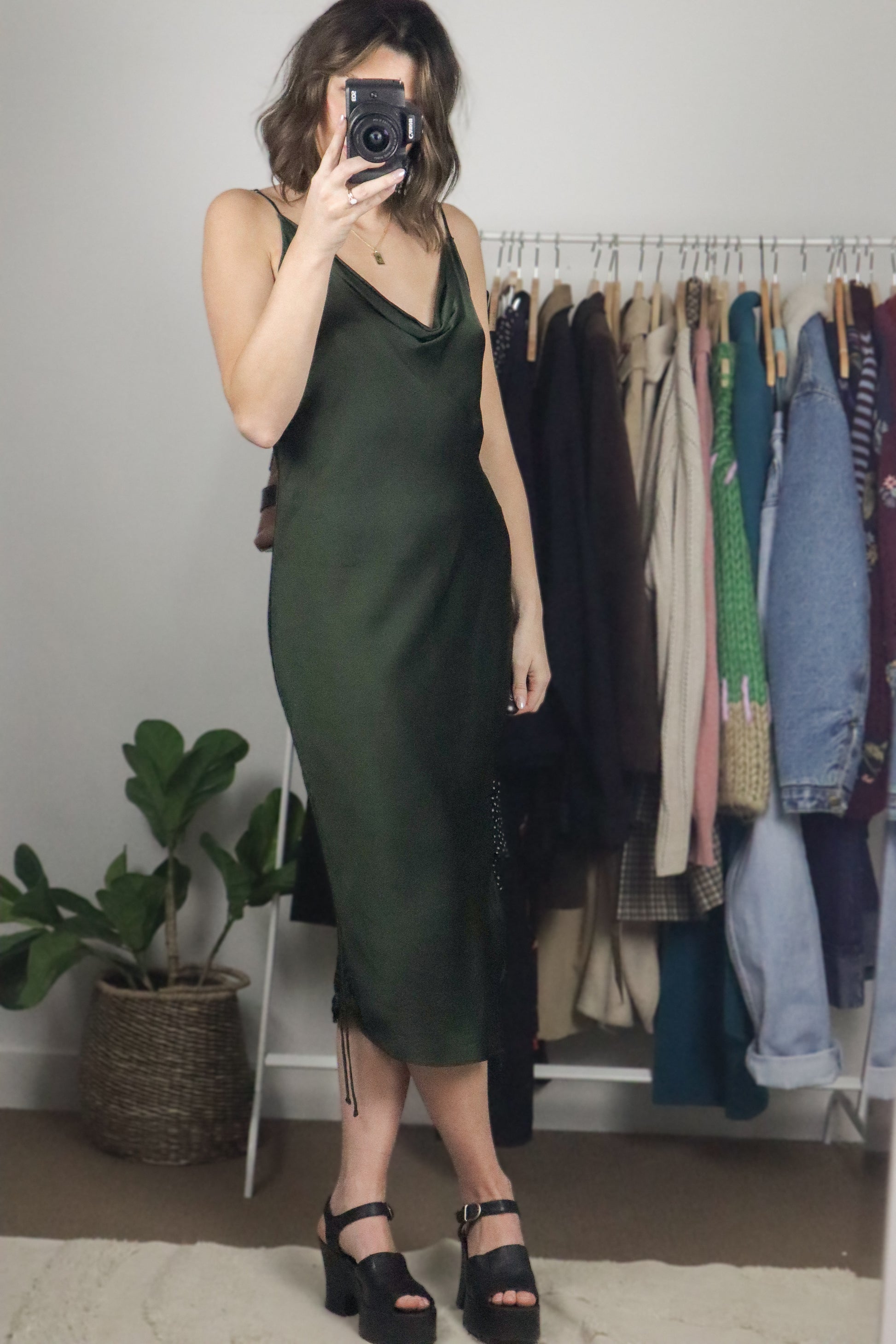 Wilfred x Ruched Slip Dress (10)