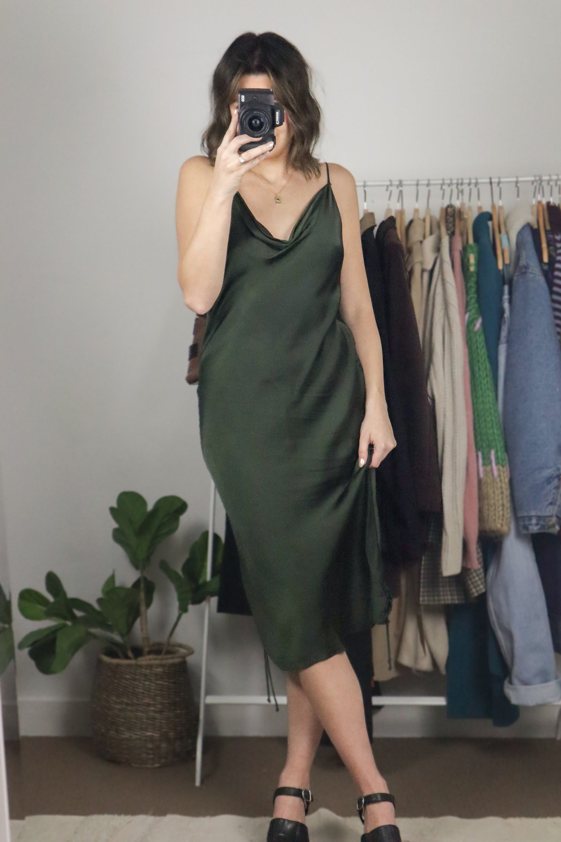 Wilfred x Ruched Slip Dress (10)