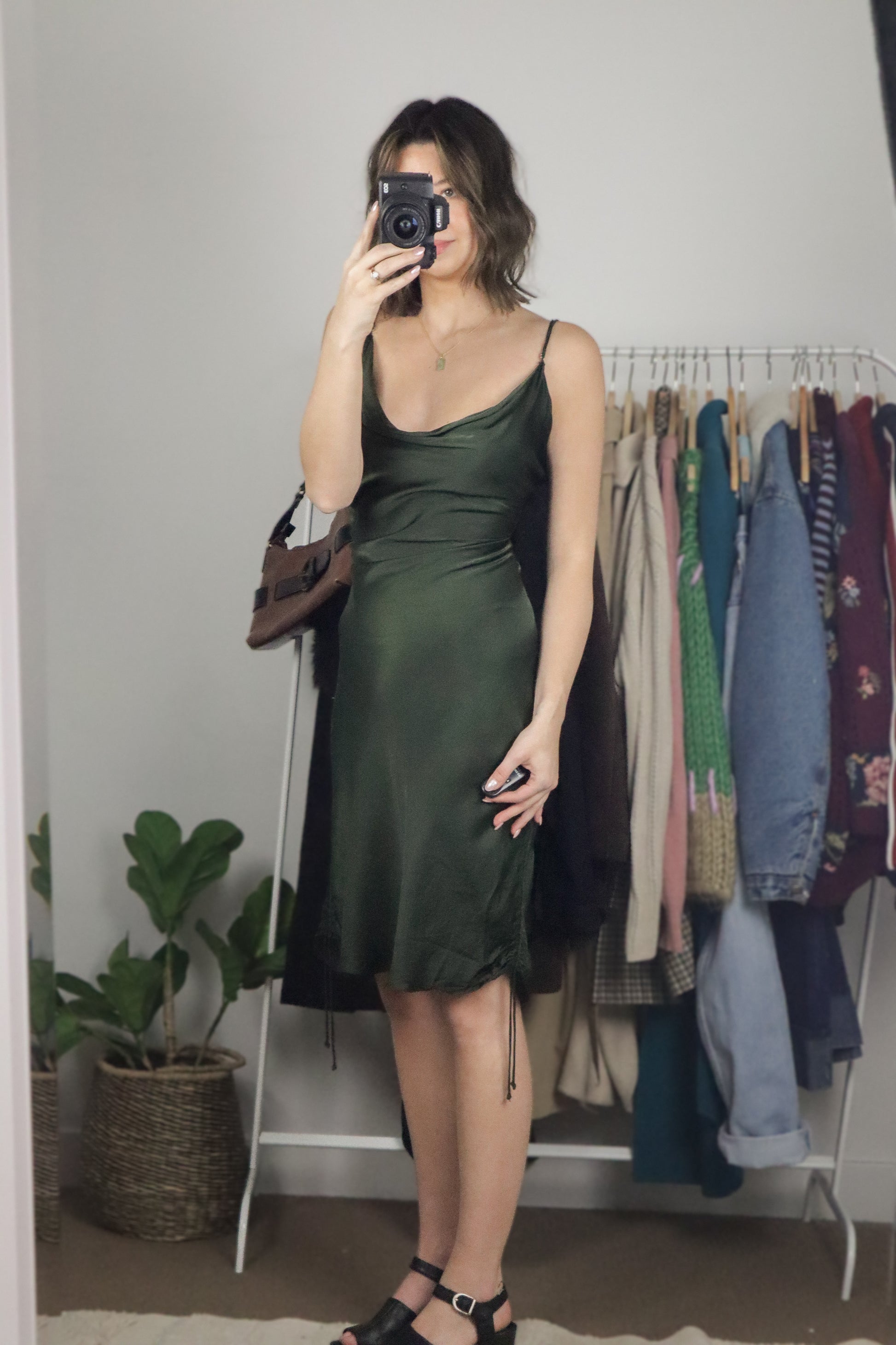 Wilfred x Ruched Slip Dress (10)