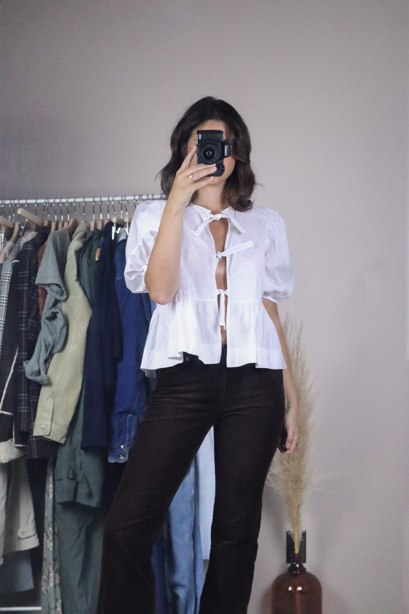 Made in USA x Modern x Tie-Blouse (S)
