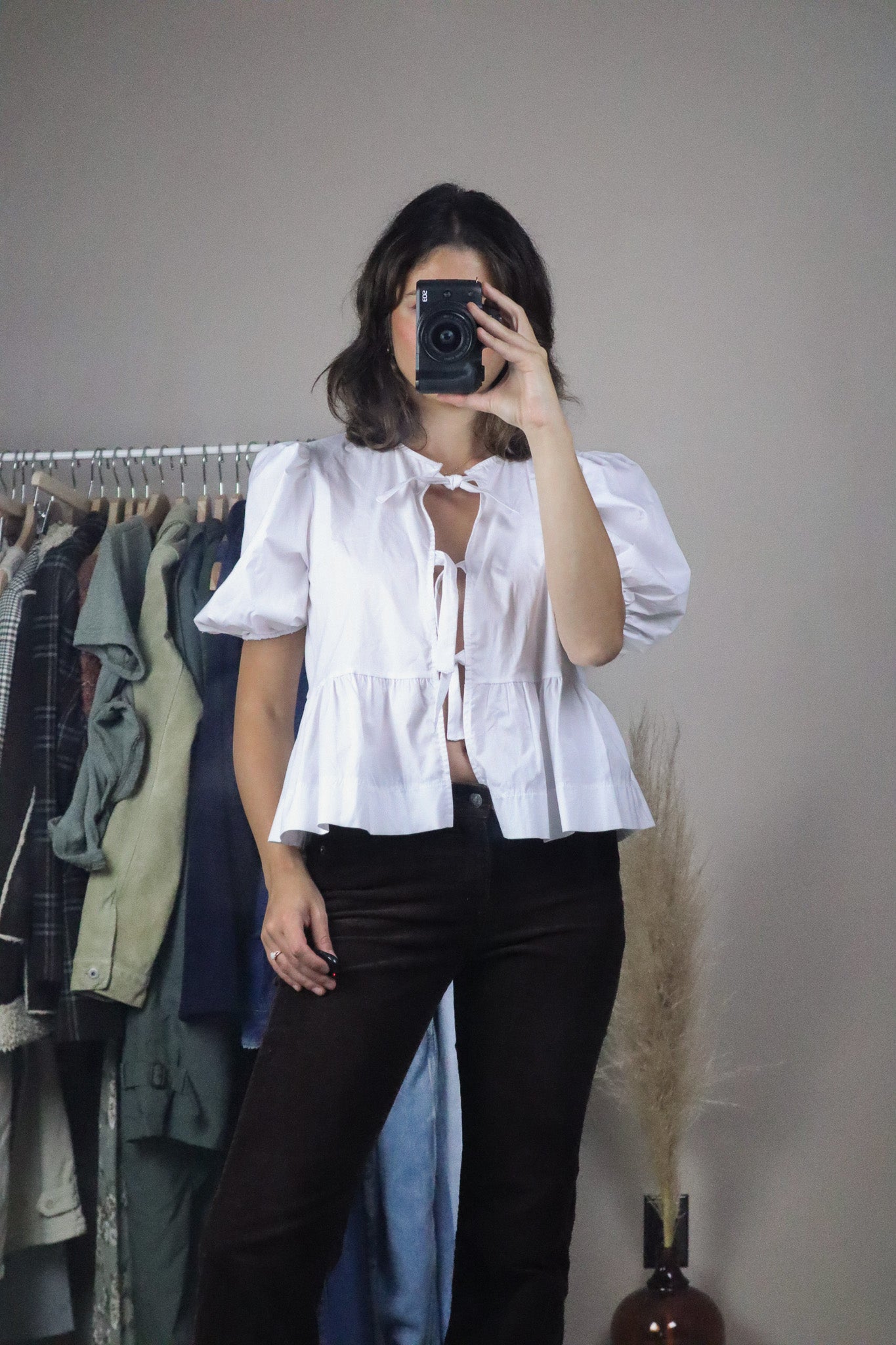 Made in USA x Modern x Tie-Blouse (S)