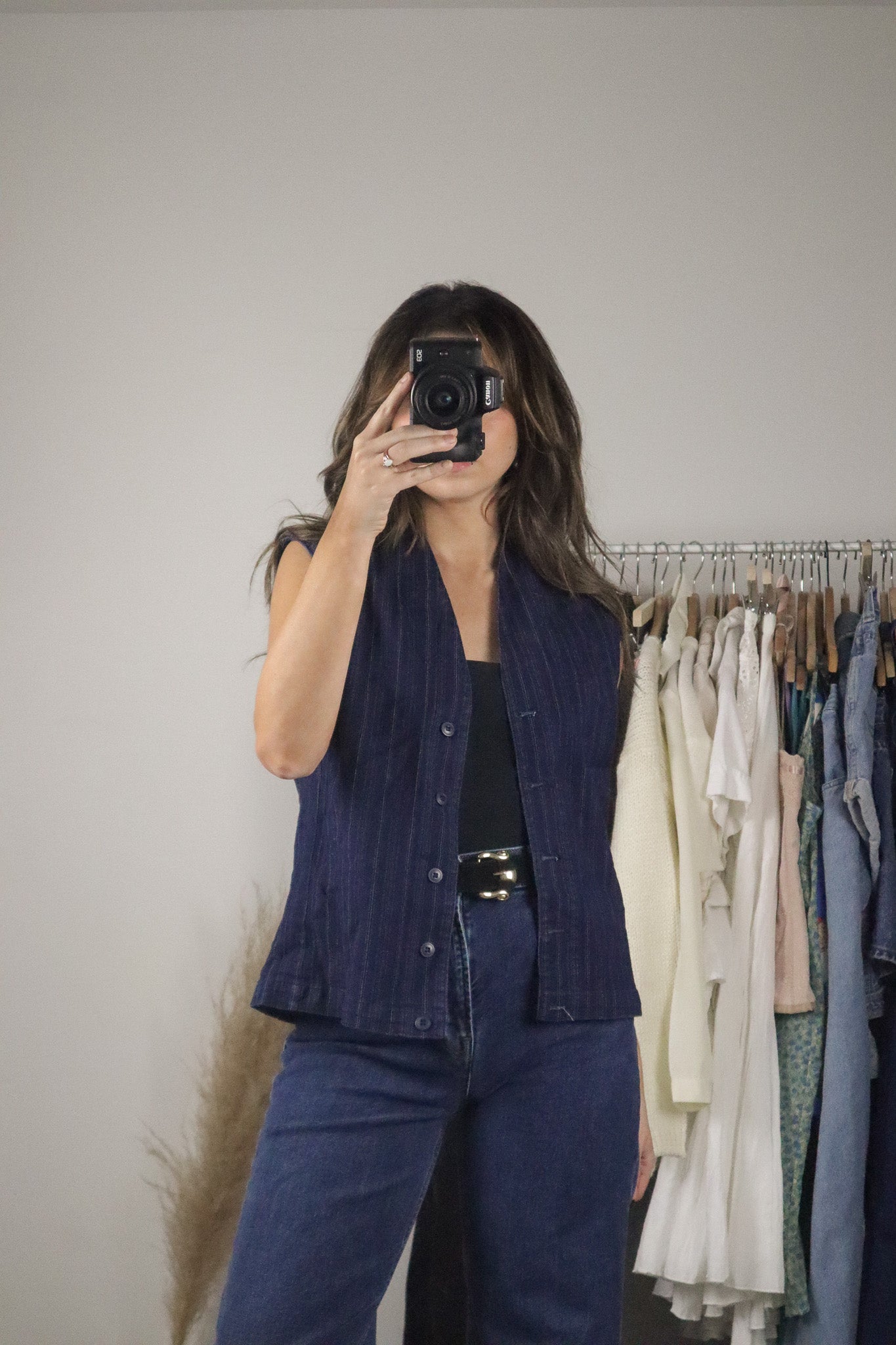 Made in Canada x Vintage x Pinstrip Denim Vest (6/8)