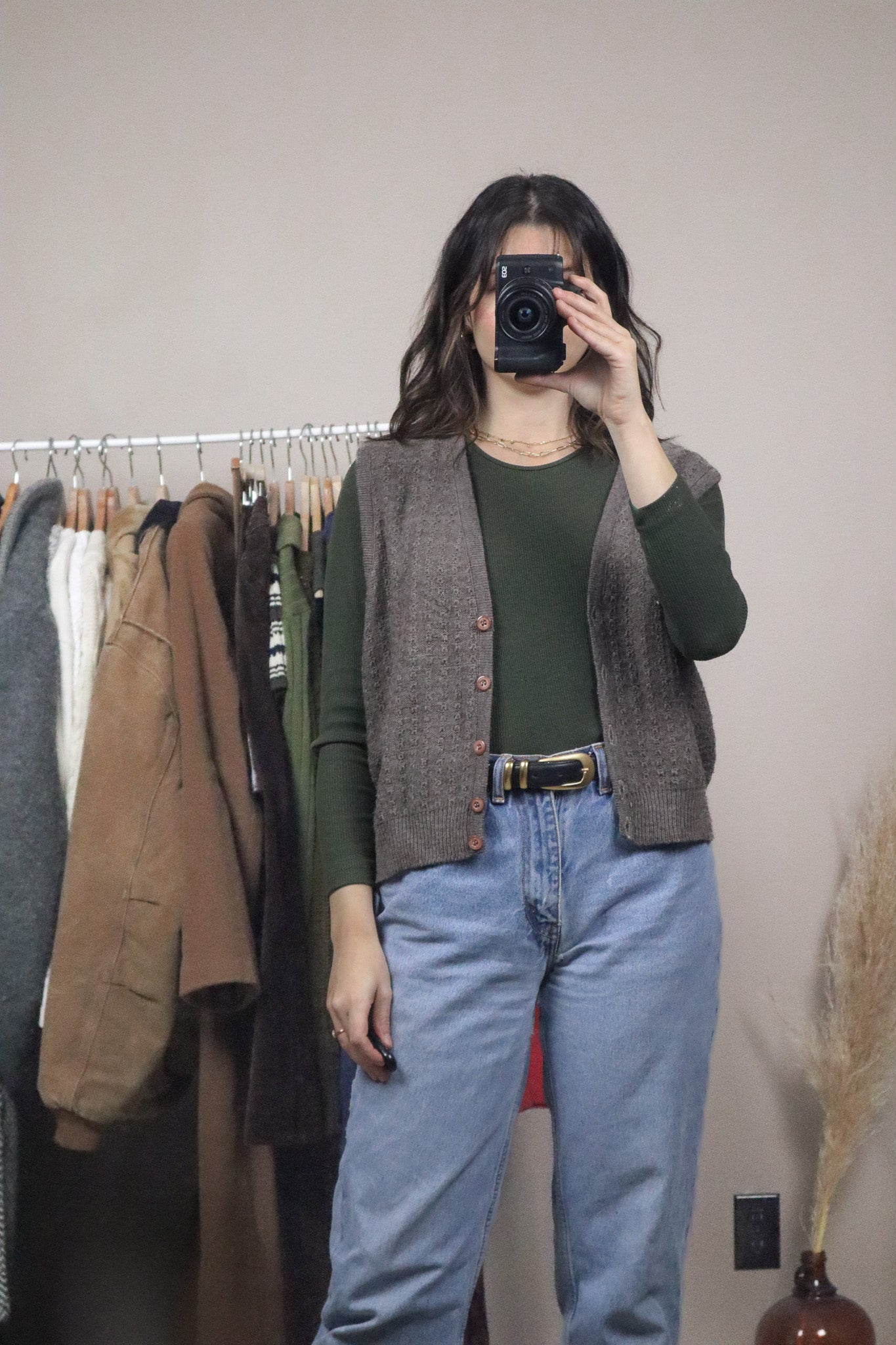 Made in Canada x Vintage x Wool Blend Vest (M)