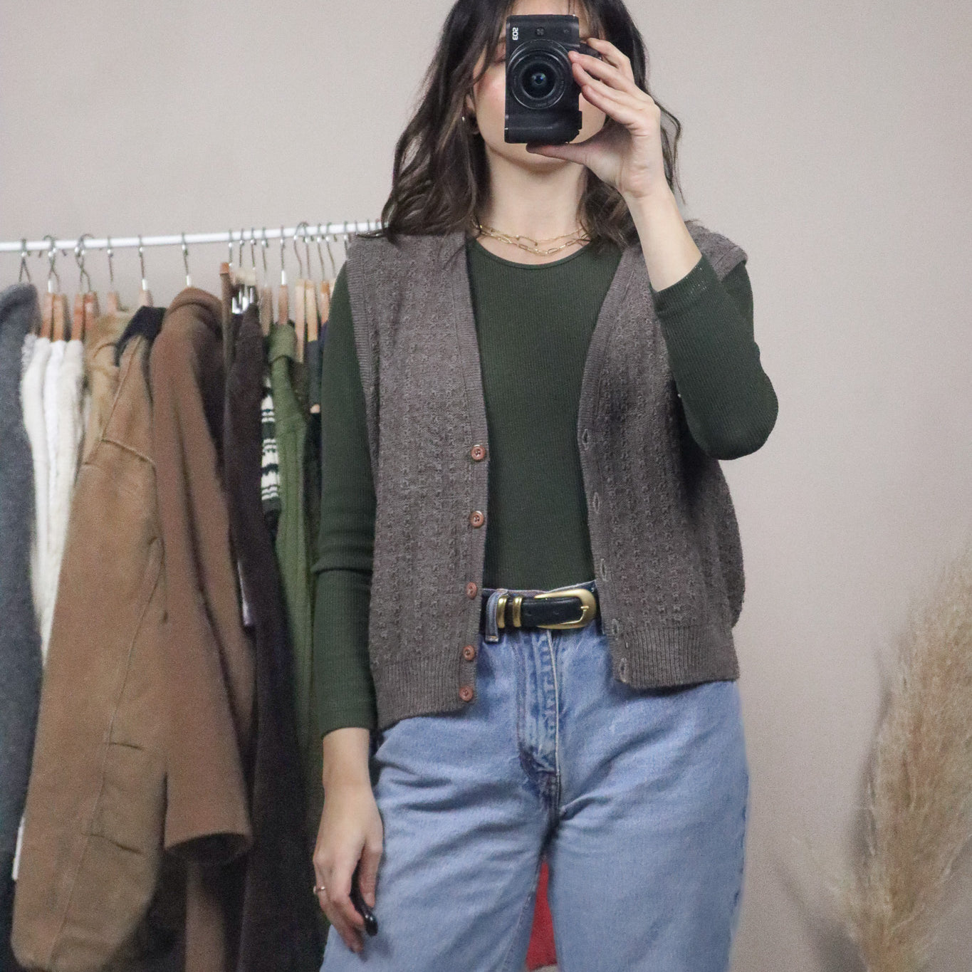 Made in Canada x Vintage x Wool Blend Vest (M)