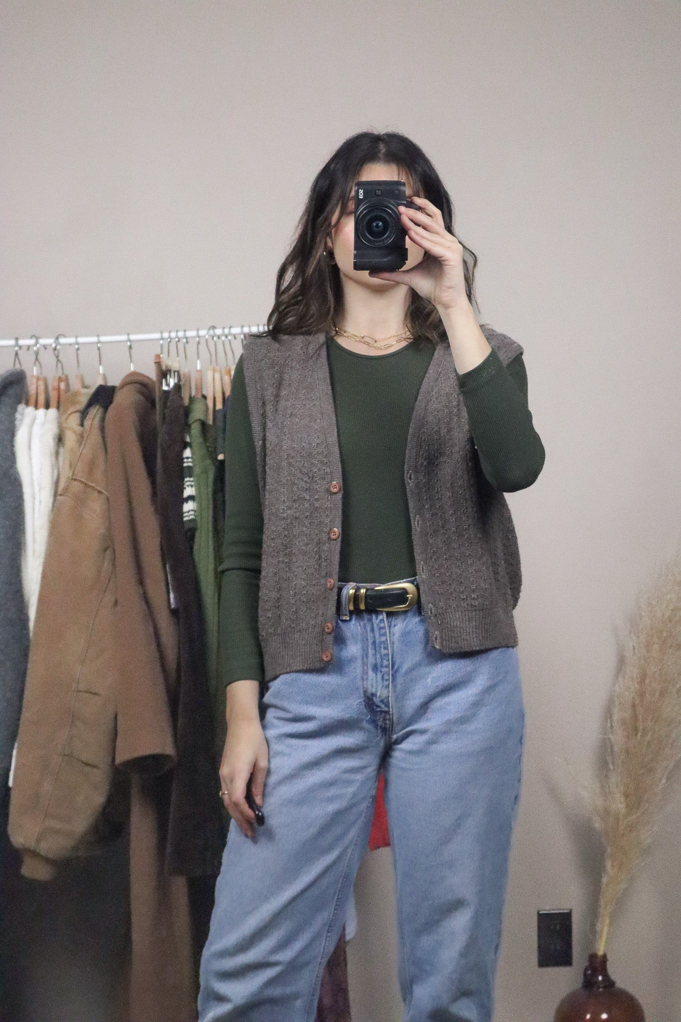 Made in Canada x Vintage x Wool Blend Vest (M)