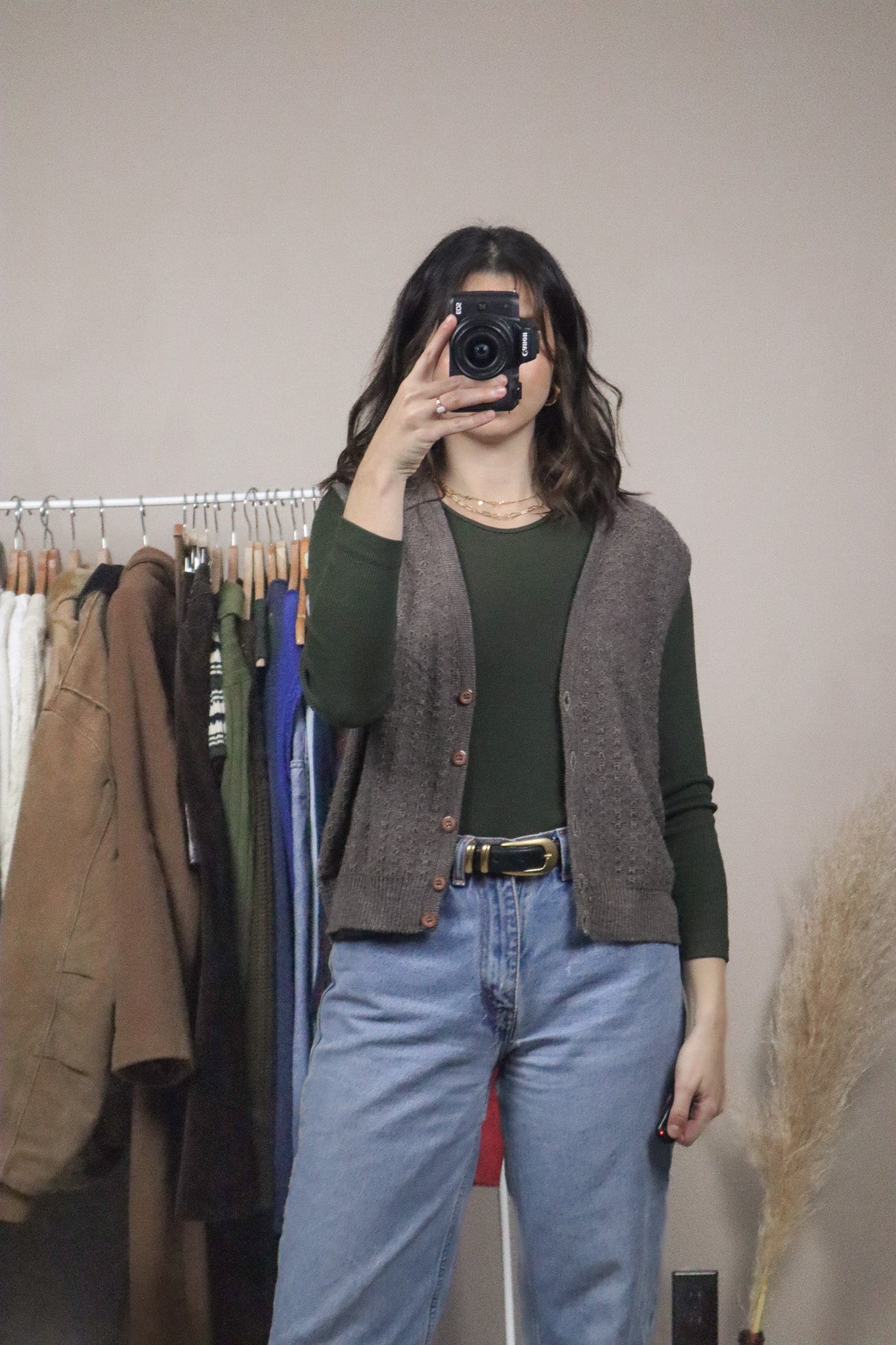 Made in Canada x Vintage x Wool Blend Vest (M)