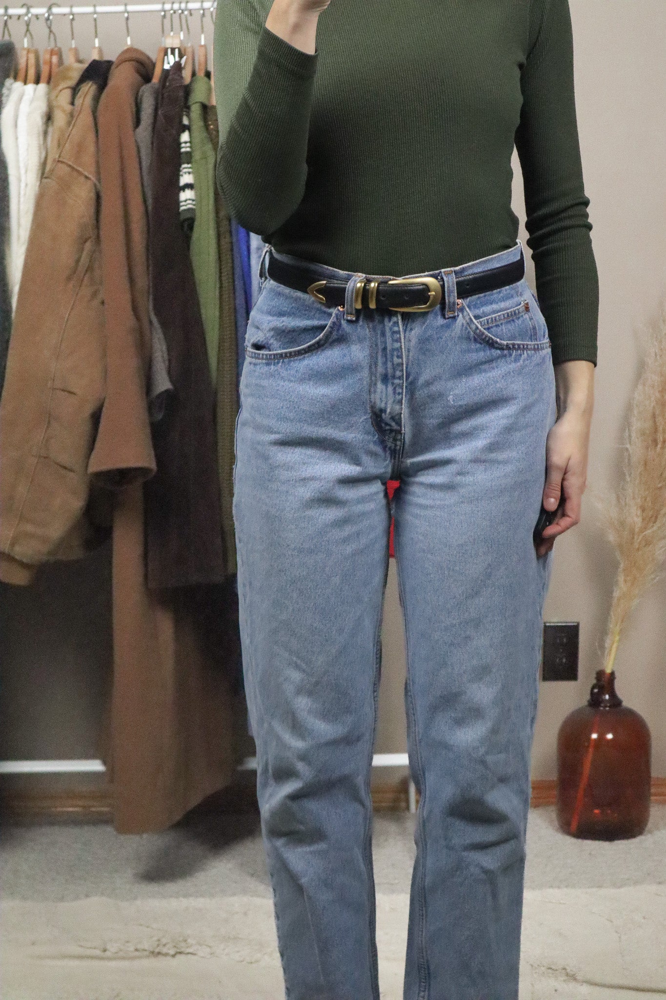 Made in Canada x Vintage x Leather Belt (S)