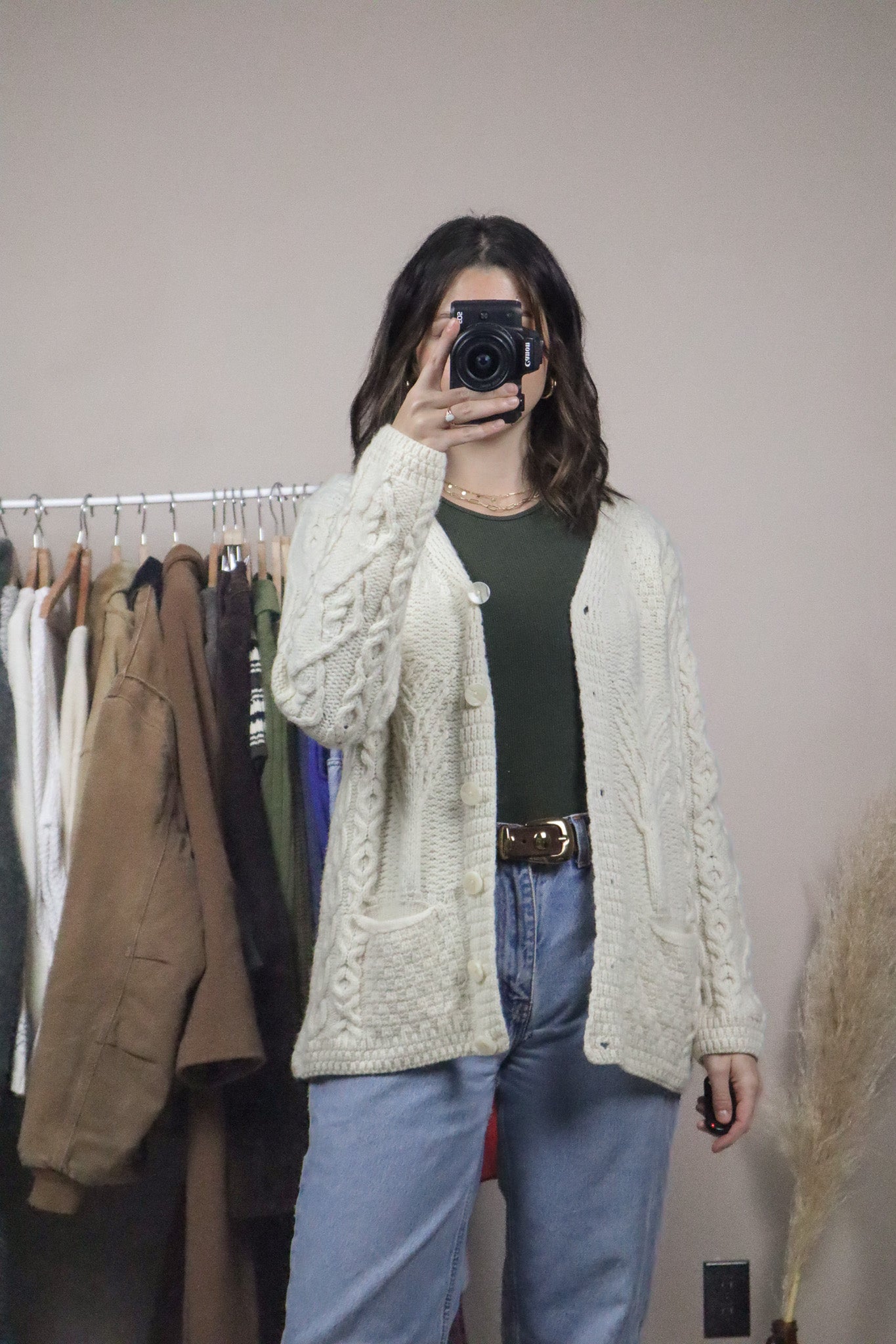 Made in Ireland x Vintage x Marino Wool Cardigan (S)