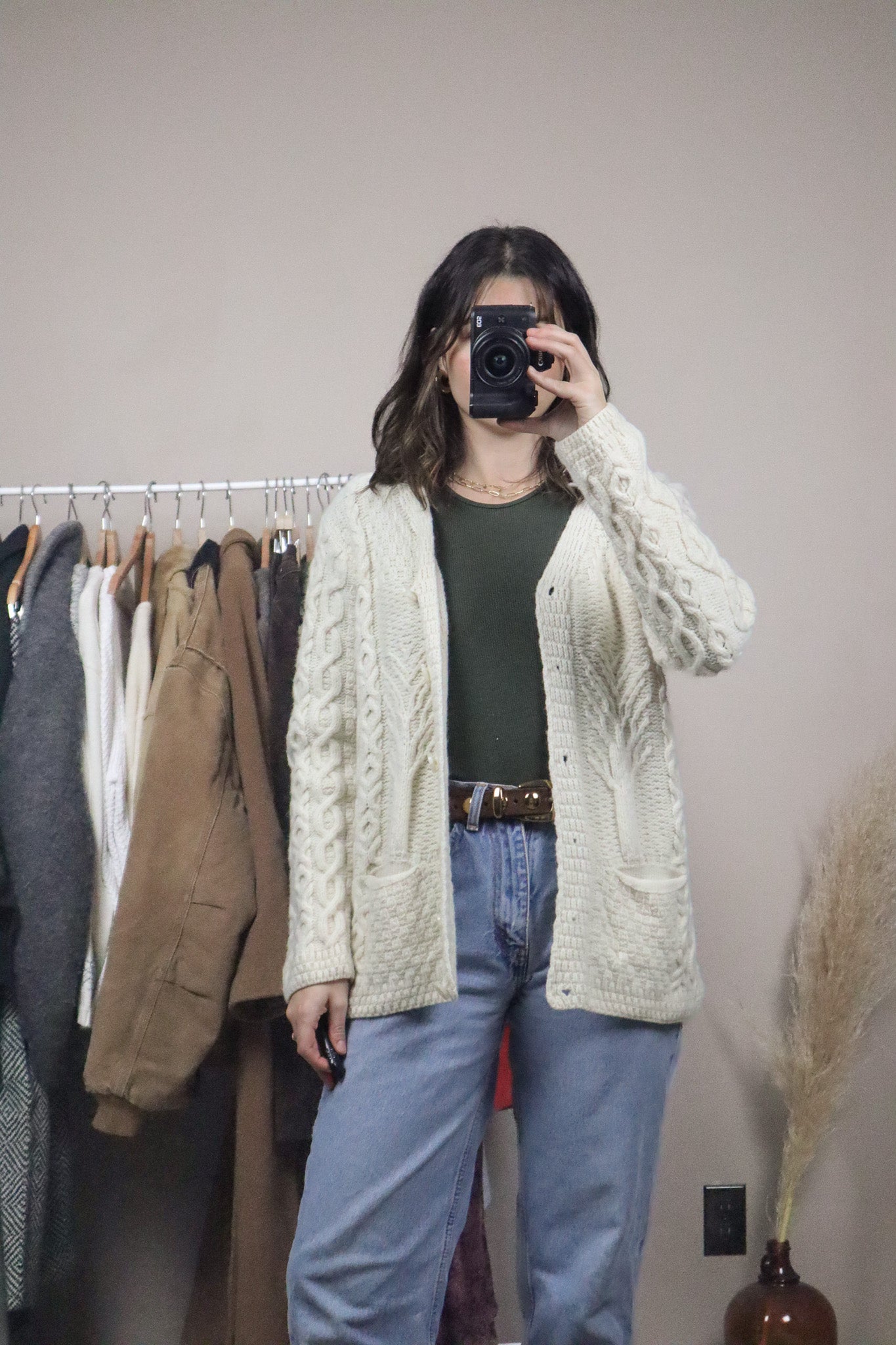 Made in Ireland x Vintage x Marino Wool Cardigan (S)