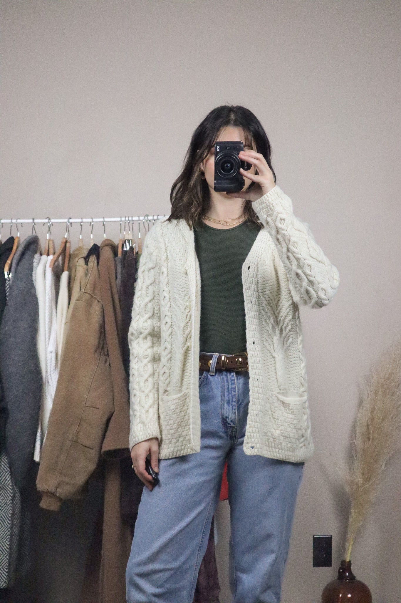 Made in Ireland x Vintage x Marino Wool Cardigan (S)