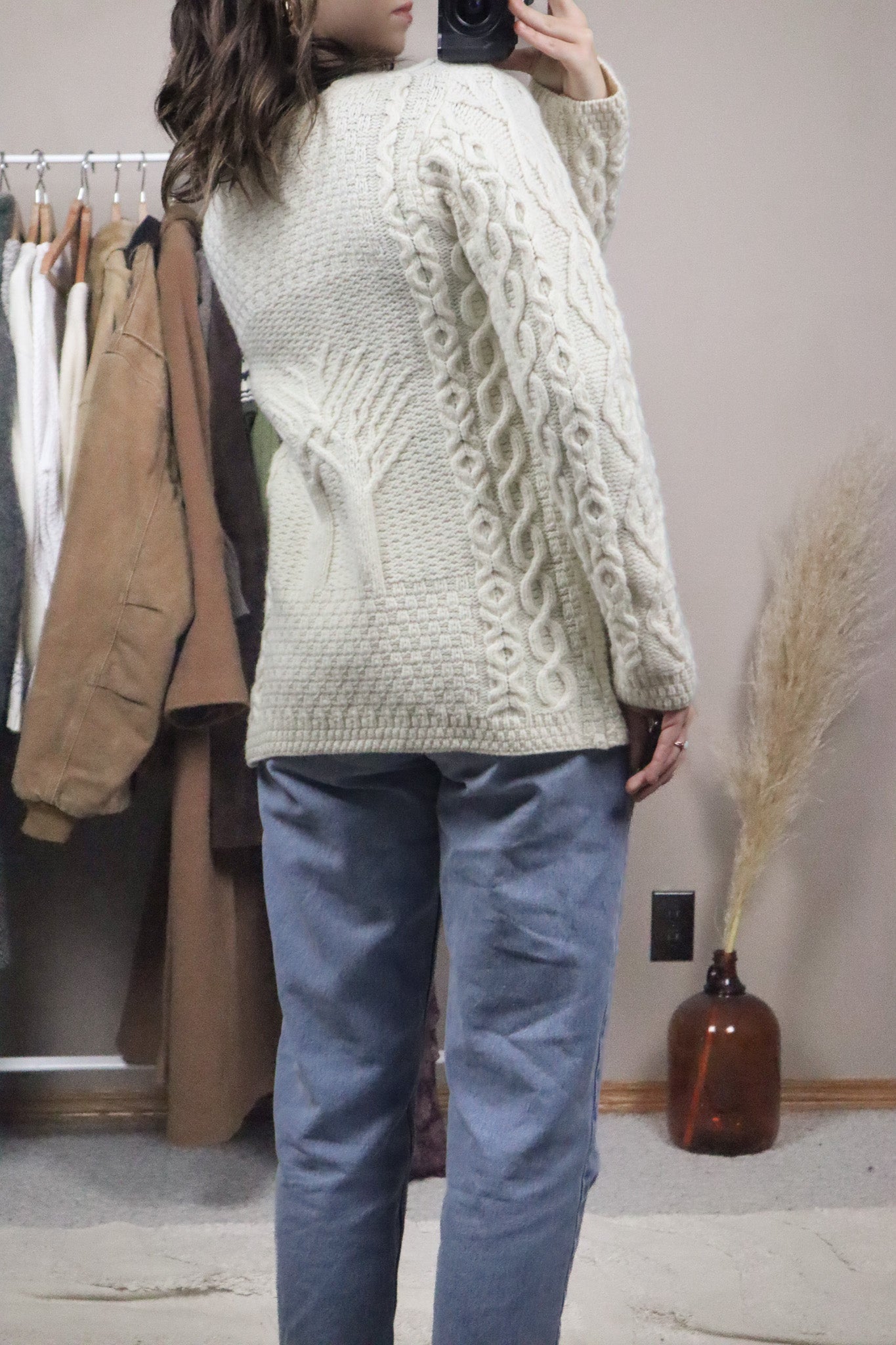 Made in Ireland x Vintage x Marino Wool Cardigan (S)