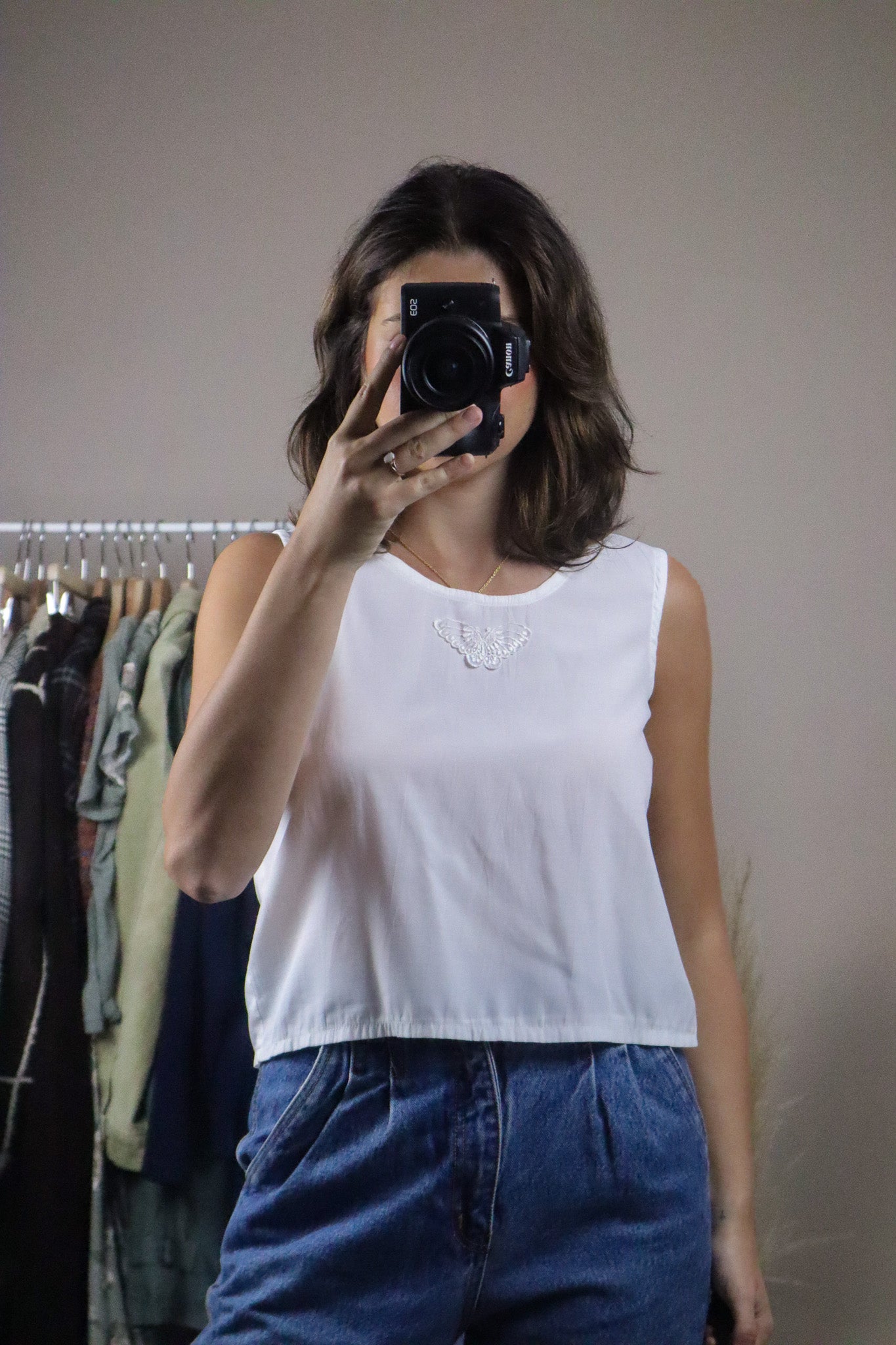 Vintage x Butterfly Tank (S)