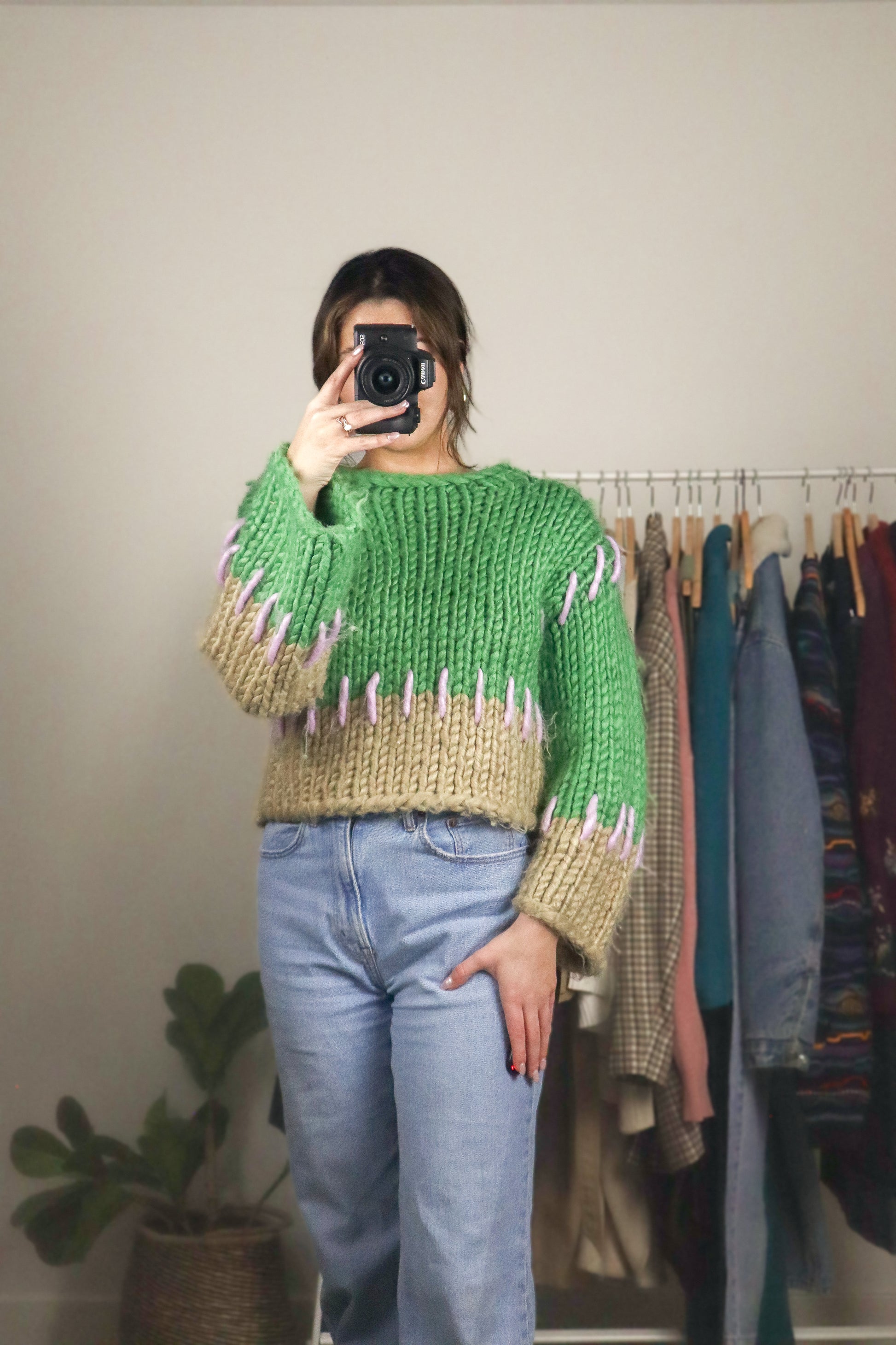 Modern x Chunky Knit Sweater (S)