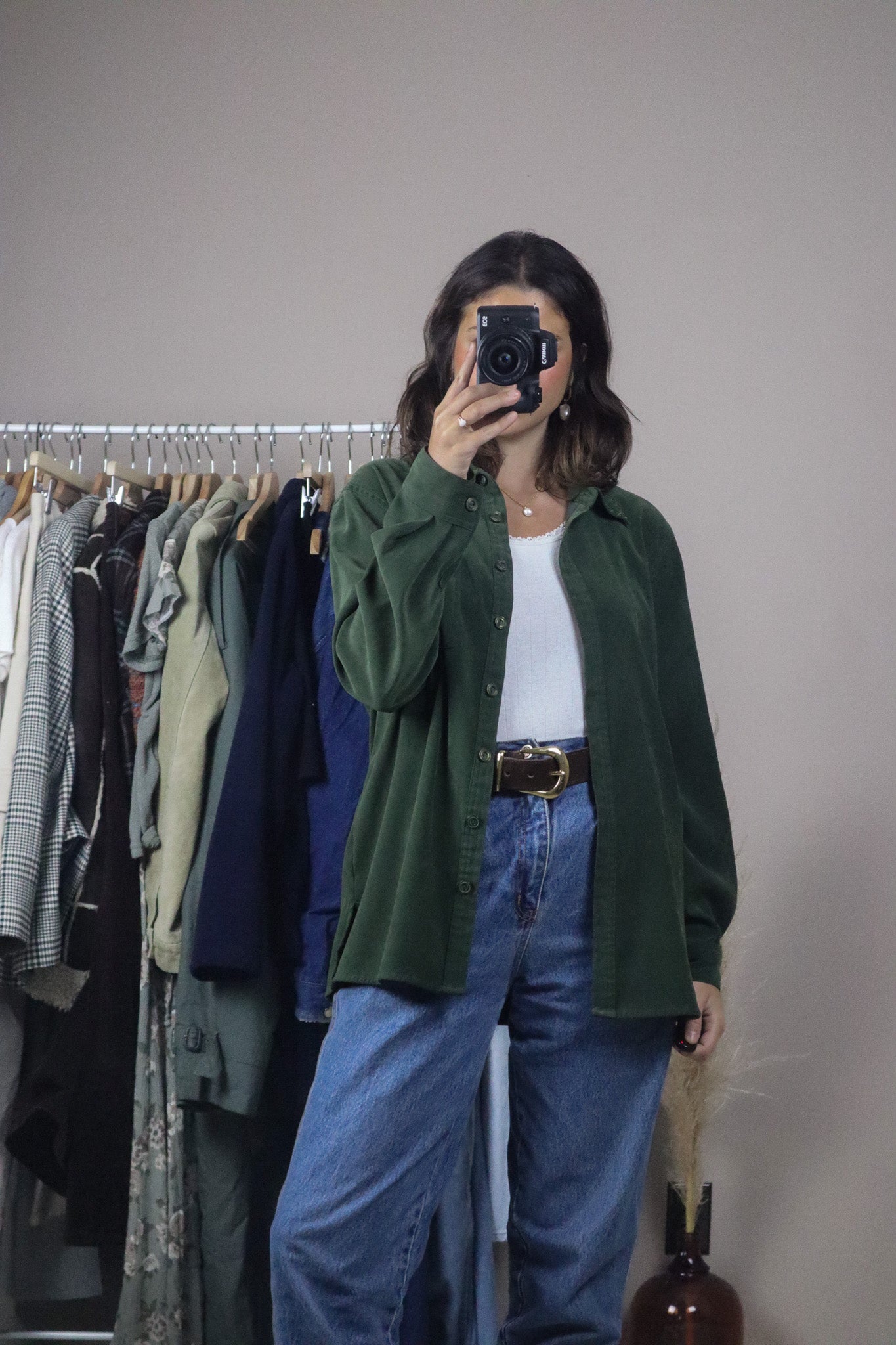 Vintage x Suede Like Long-Sleeve (M)