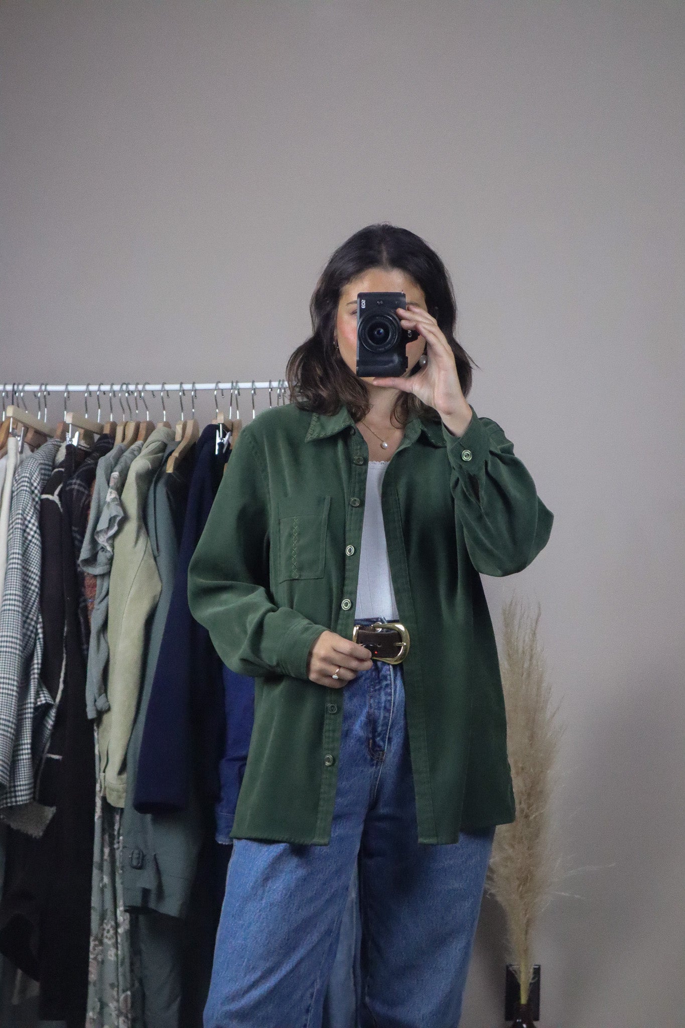 Vintage x Suede Like Long-Sleeve (M)